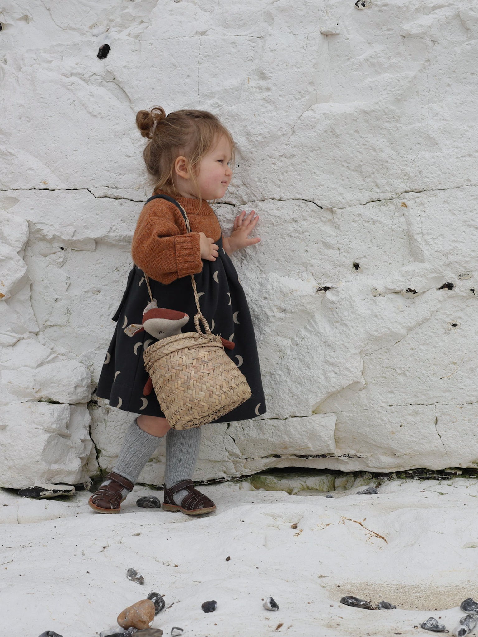 Pecan Boxy Wool Jumper