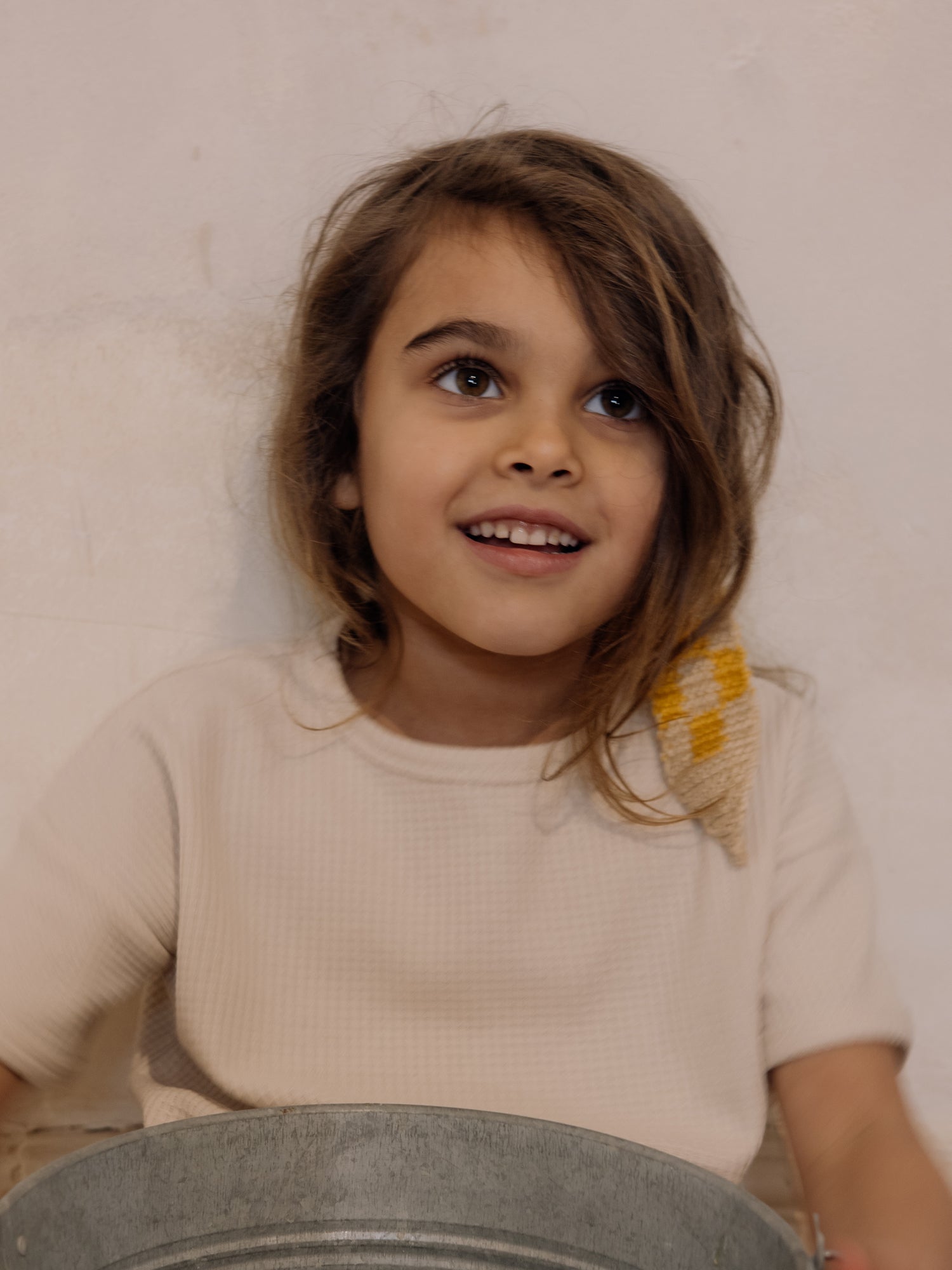 Ceramic White Waffle Boxy T-shirt