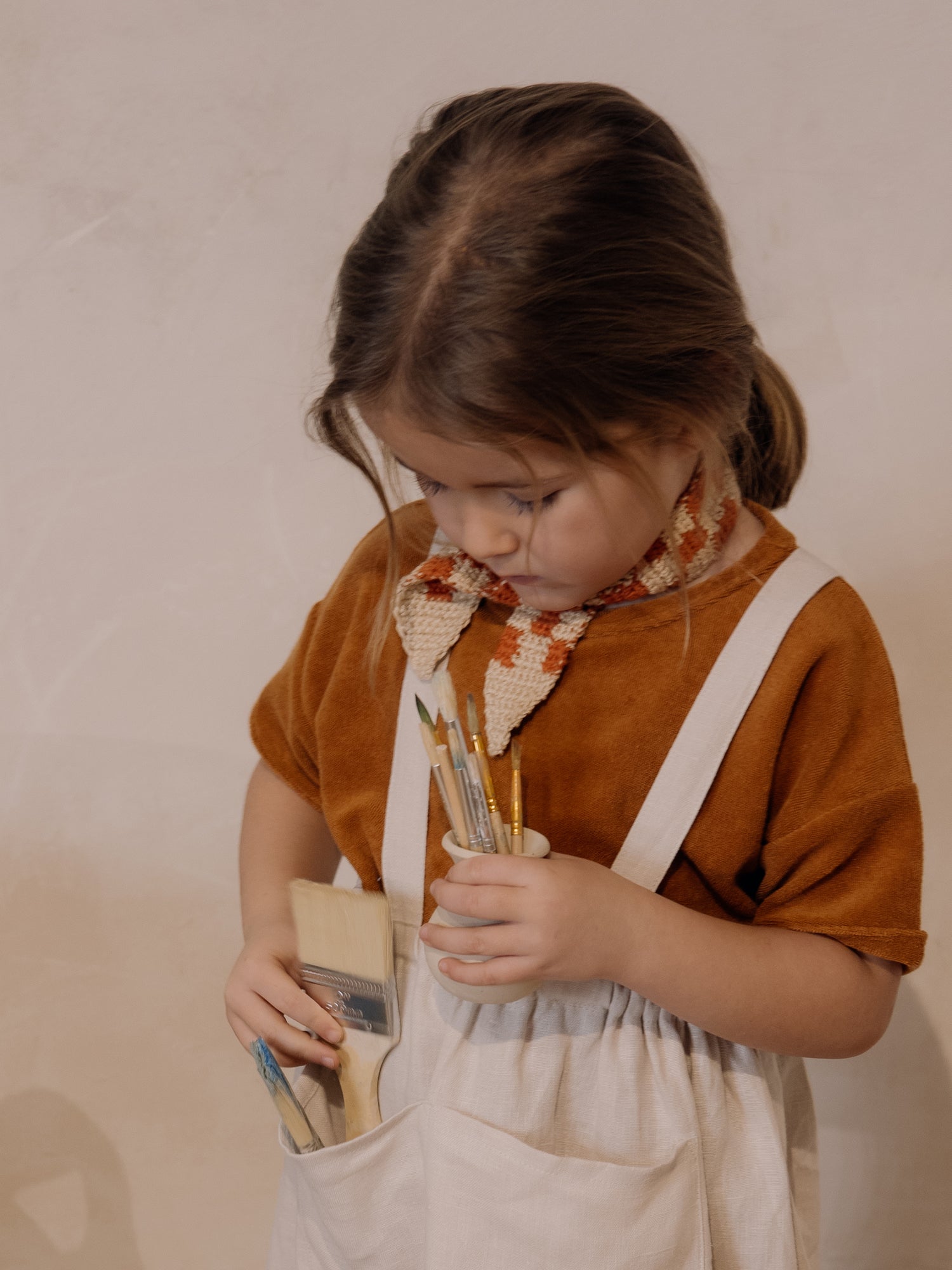 Terracotta Terry Boxy T-shirt