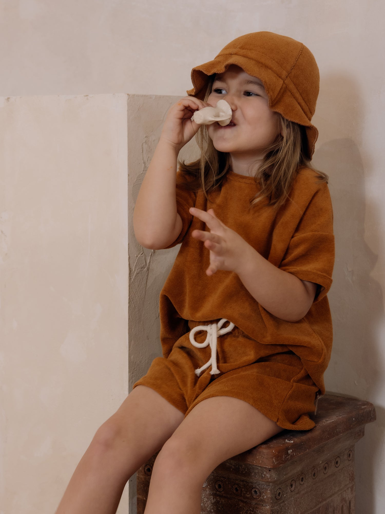 Terracotta Terry Rope Shorts