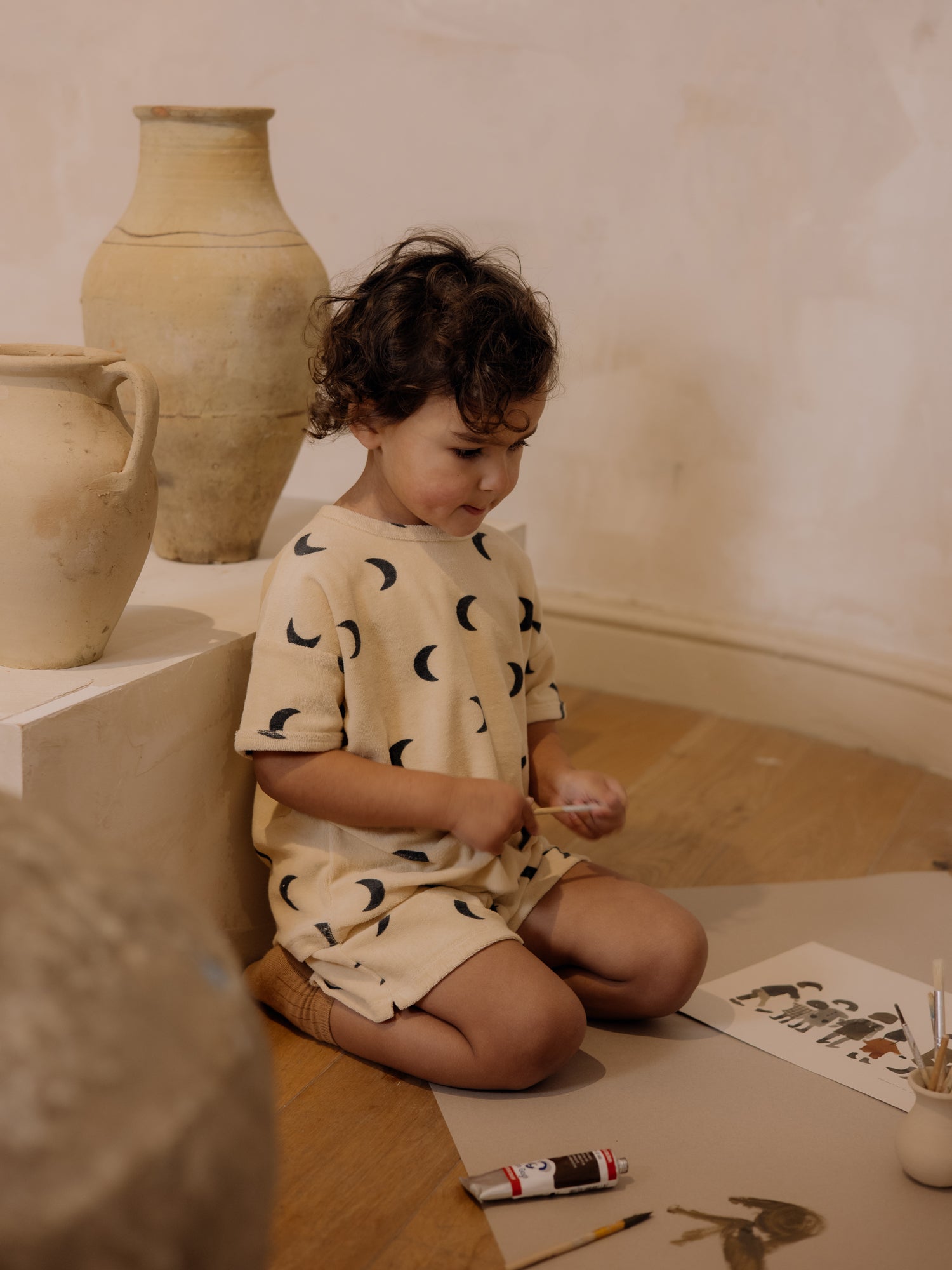 Pebble Midnight Terry Shorts