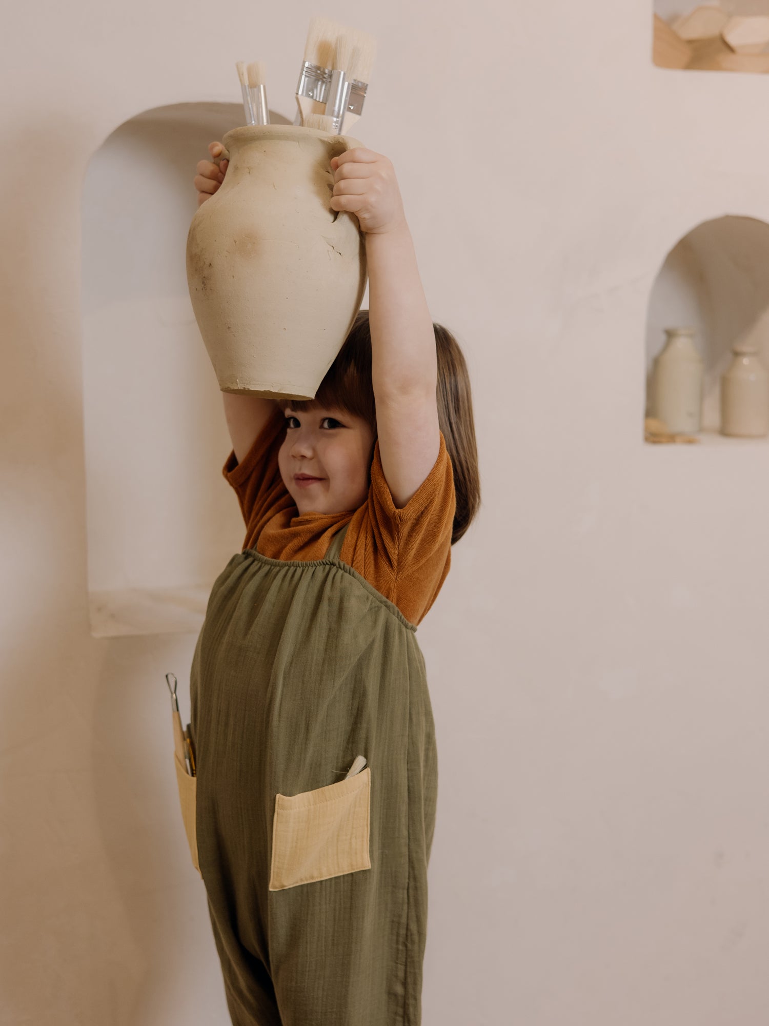 Olive Artisan Jumpsuit