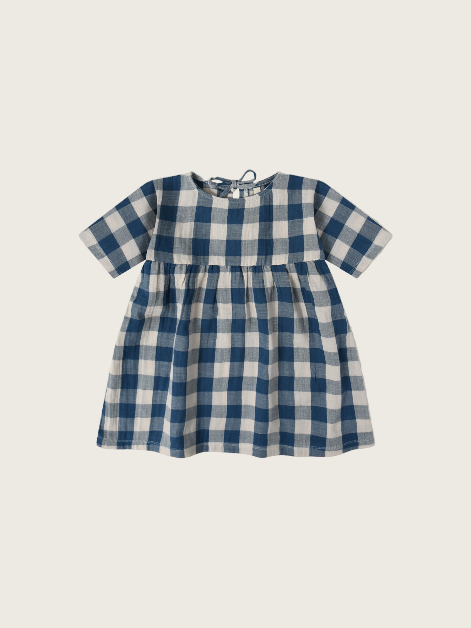 Organic Zoo Toddler Dress Pottery Blue Gingham Bella Dress - 2-3y - Toddler Clothing Organic Zoo Toddler Dress Pottery Blue Gingham Bella Dress - 2-3y - Toddler Clothing
