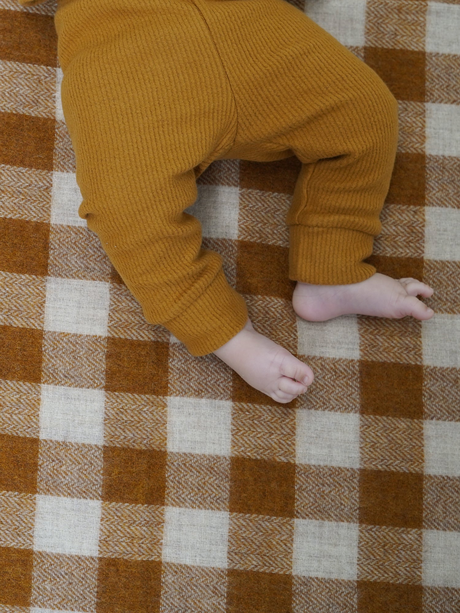 Brown Ribbed Leggings