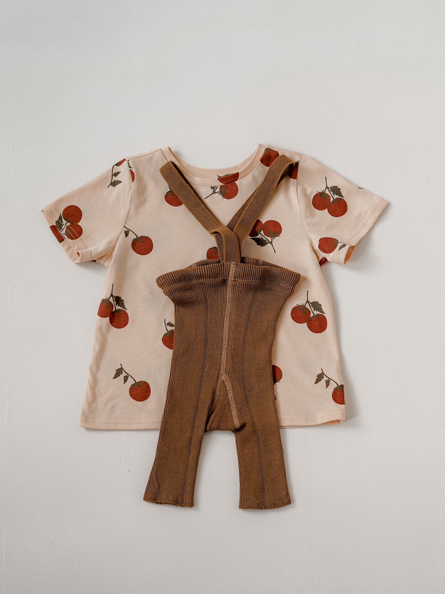 Acorn Brown Short Cotton Tights