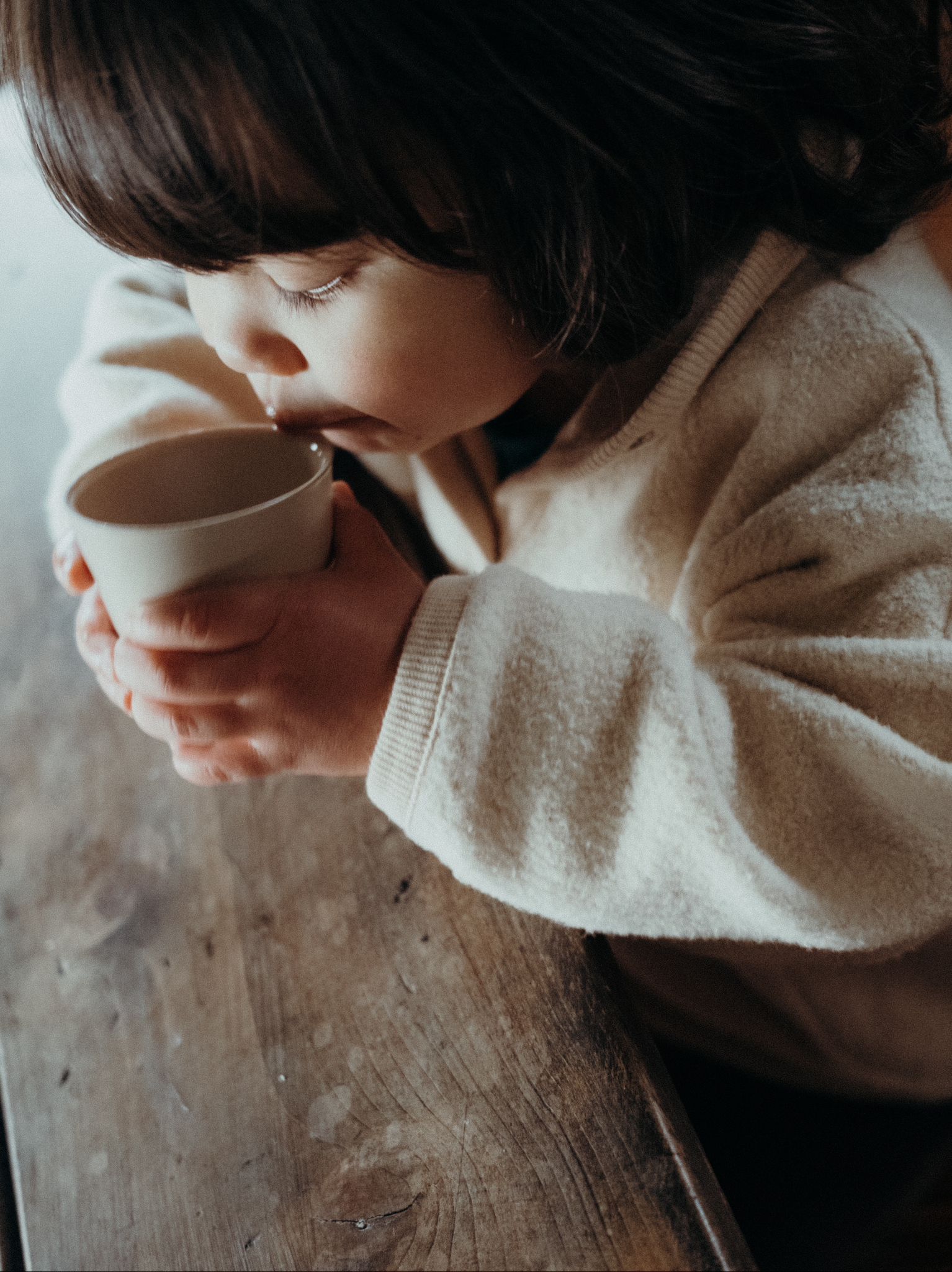 Almond Fleece Sweatshirt