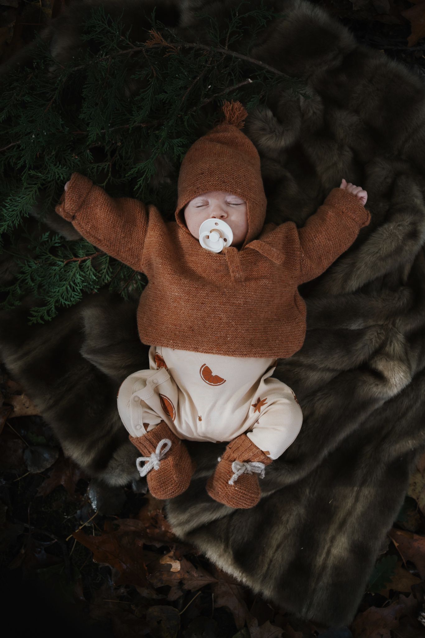 Pecan Shoulder Button Wool Jumper