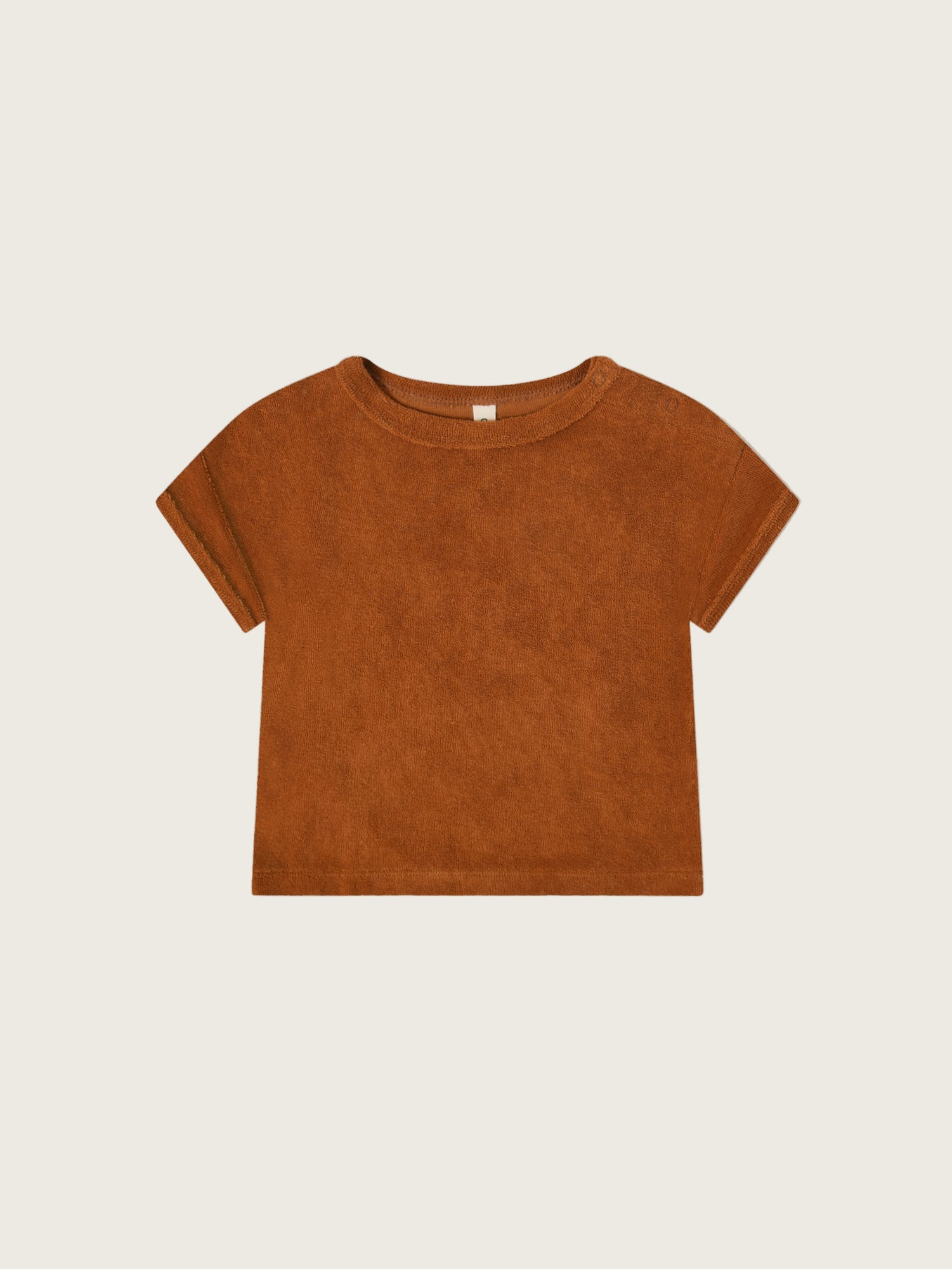 Terracotta Terry Boxy T-shirt