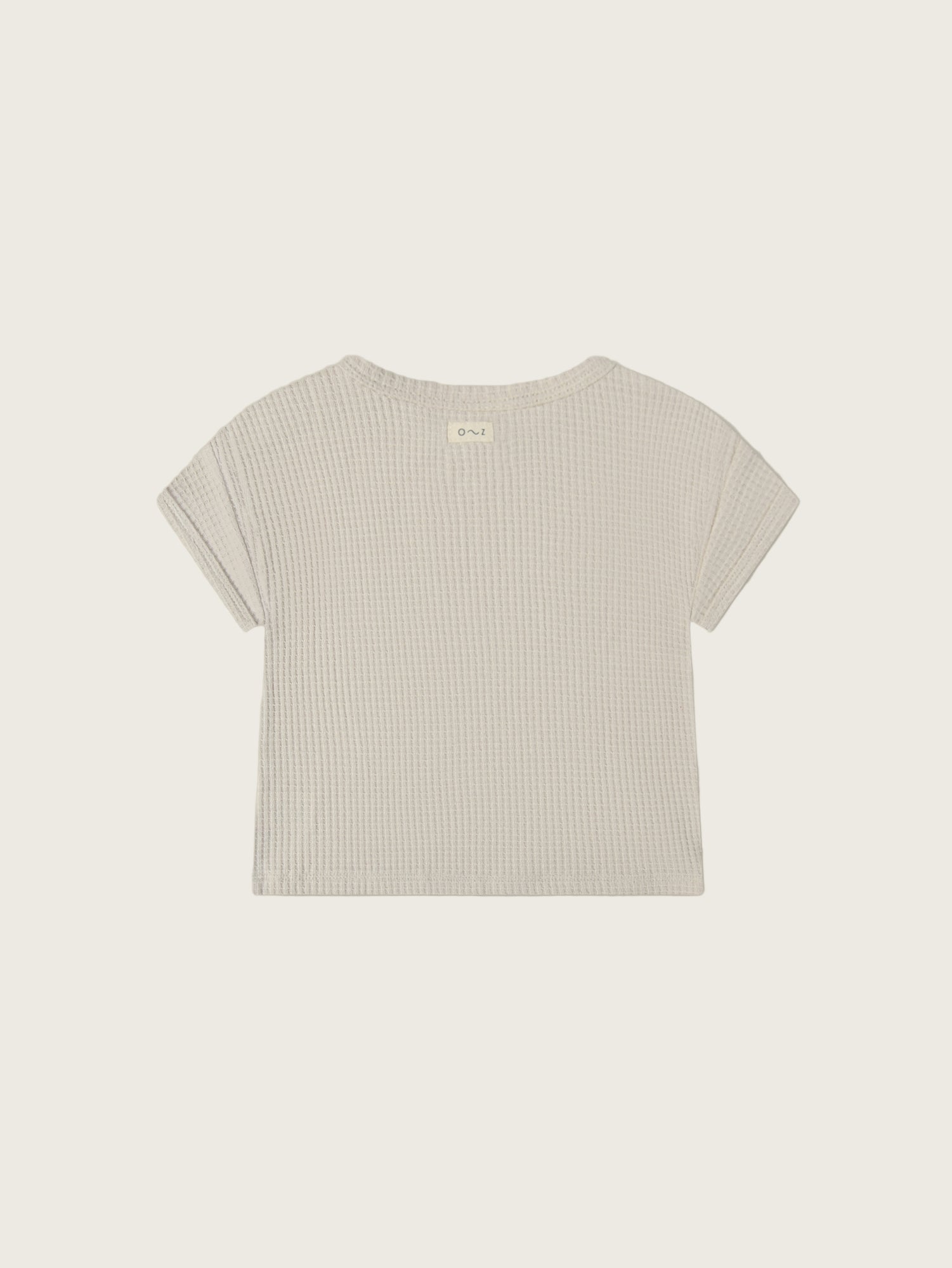 Ceramic White Waffle Boxy T-shirt