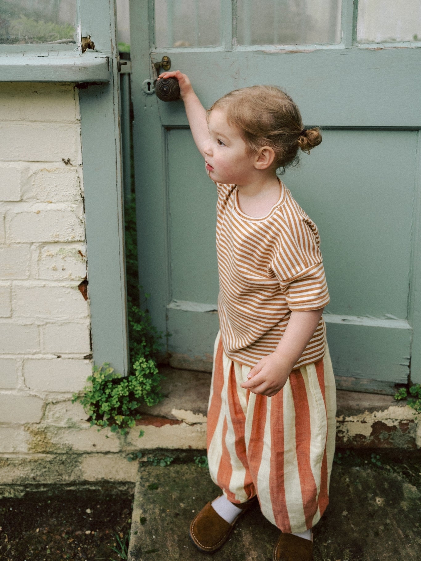 Copper Stripes Boxy T-Shirt