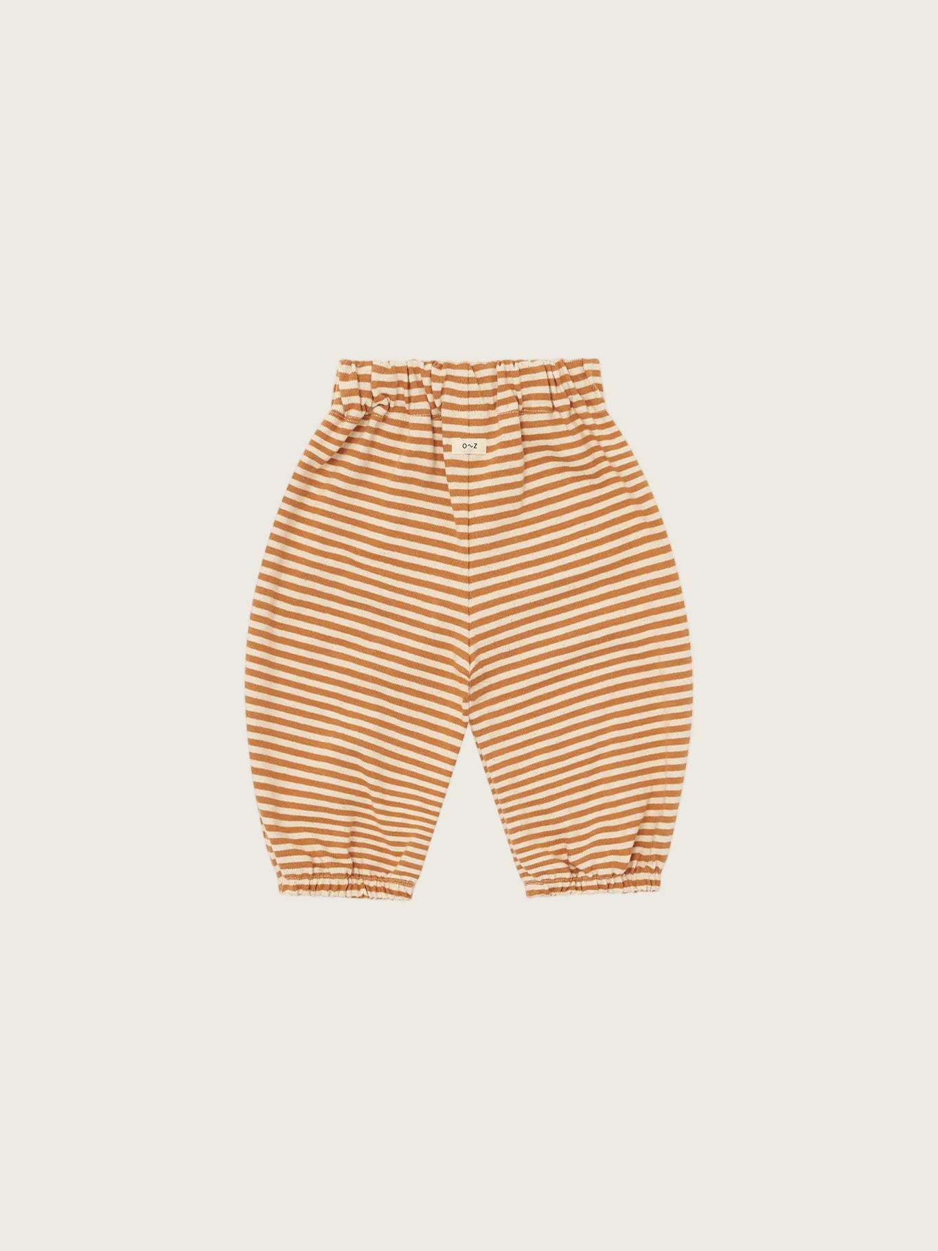 Striped pants with a white background