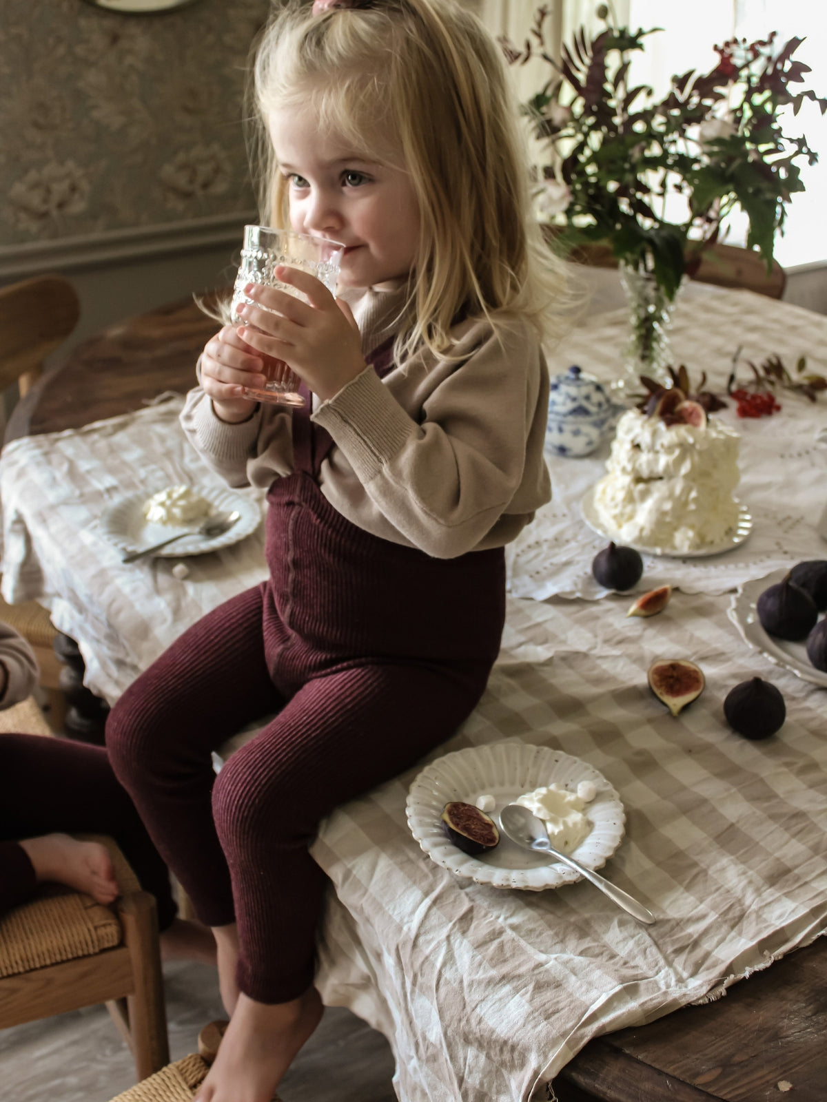 Fig Footless Cotton Tights
