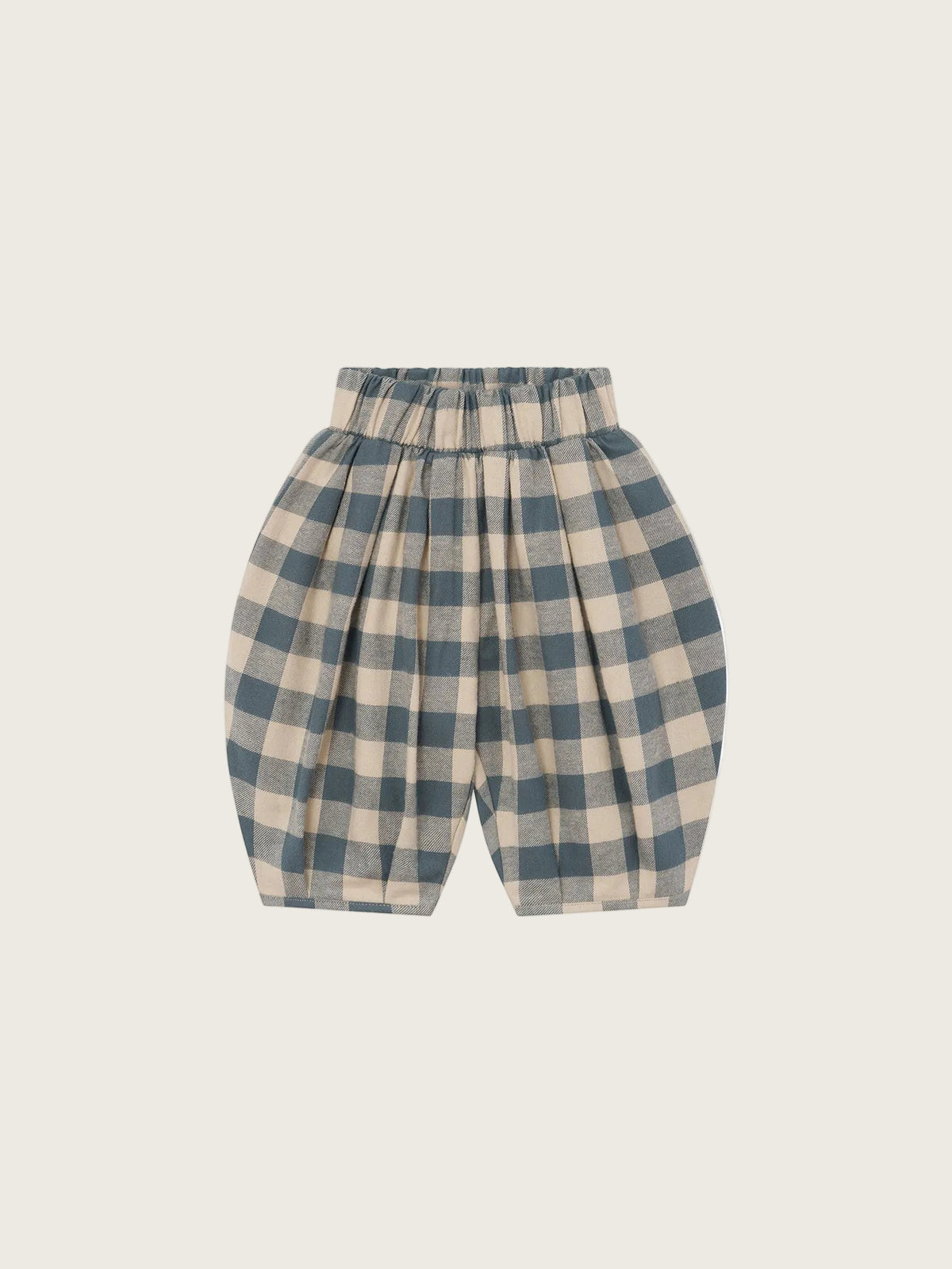 Fog Blue Gingham Lodge Pants
