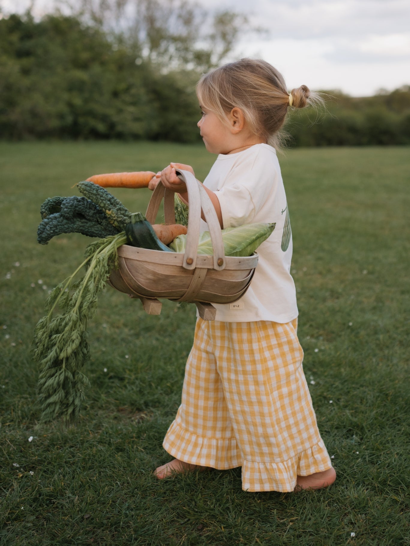Honeycomb Gingham Frill Culottes