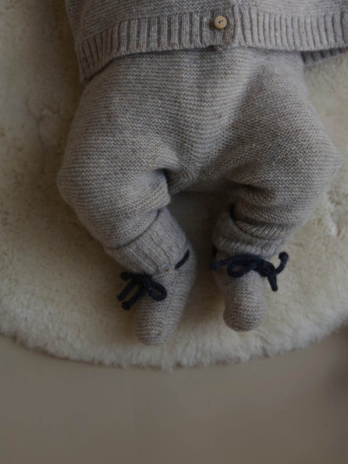 Oatmeal Wool Salopettes