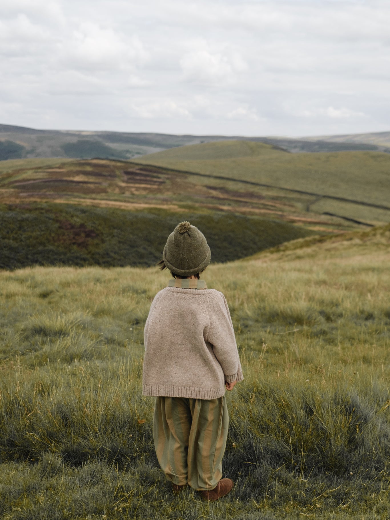 Oatmeal Boxy Wool Cardigan