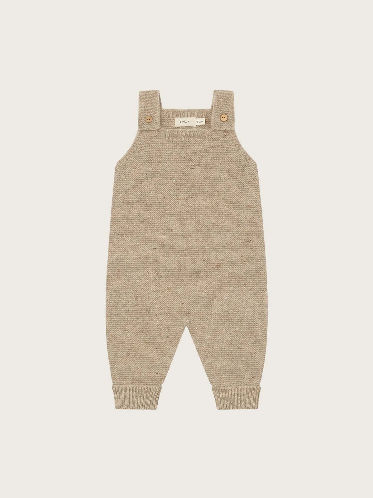 Oatmeal Wool Salopettes