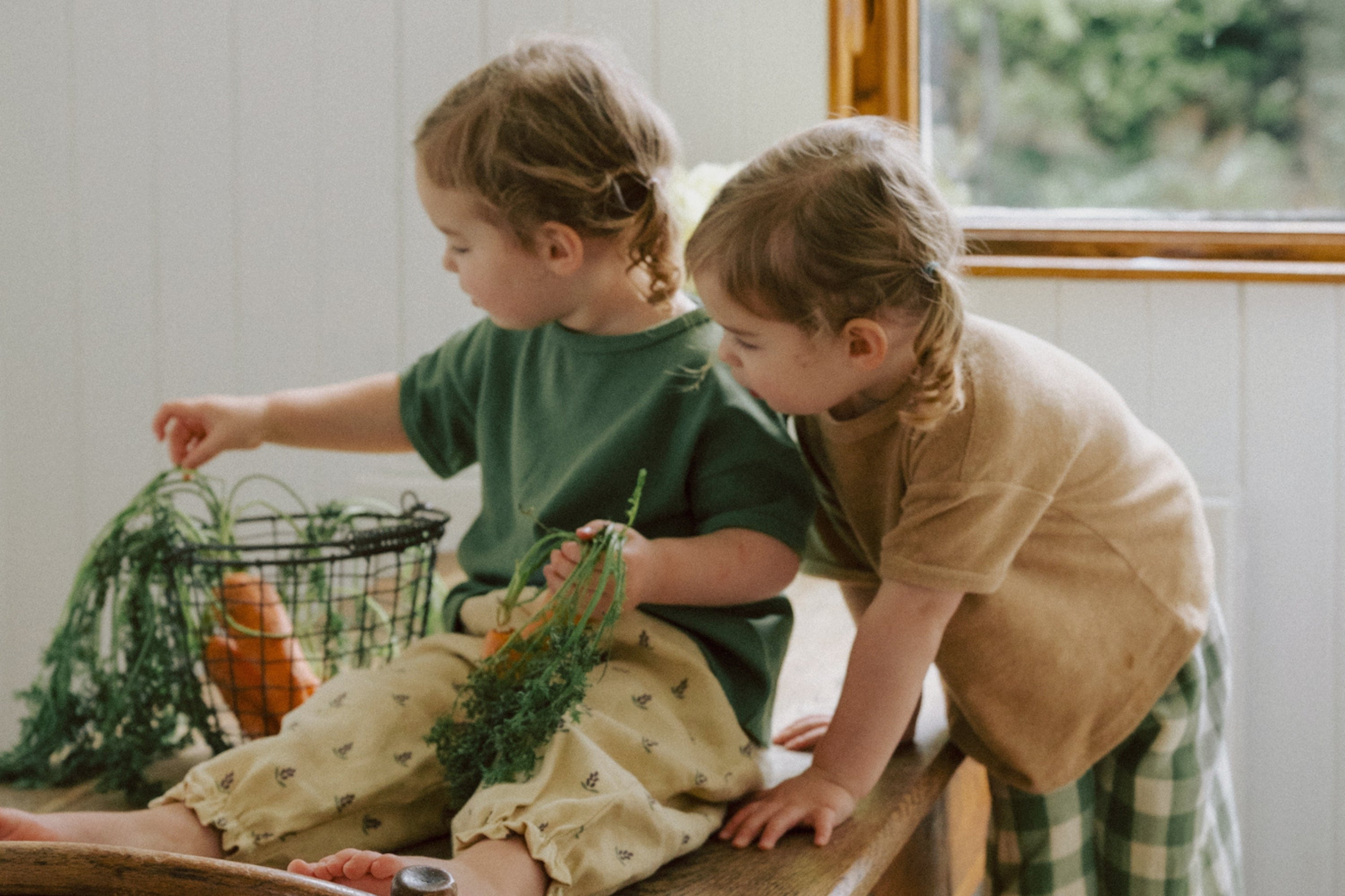 【はっち】　　organic zoo set 2-3y Paprika Waffle Boxy Sweatshirt | Organic Zoo