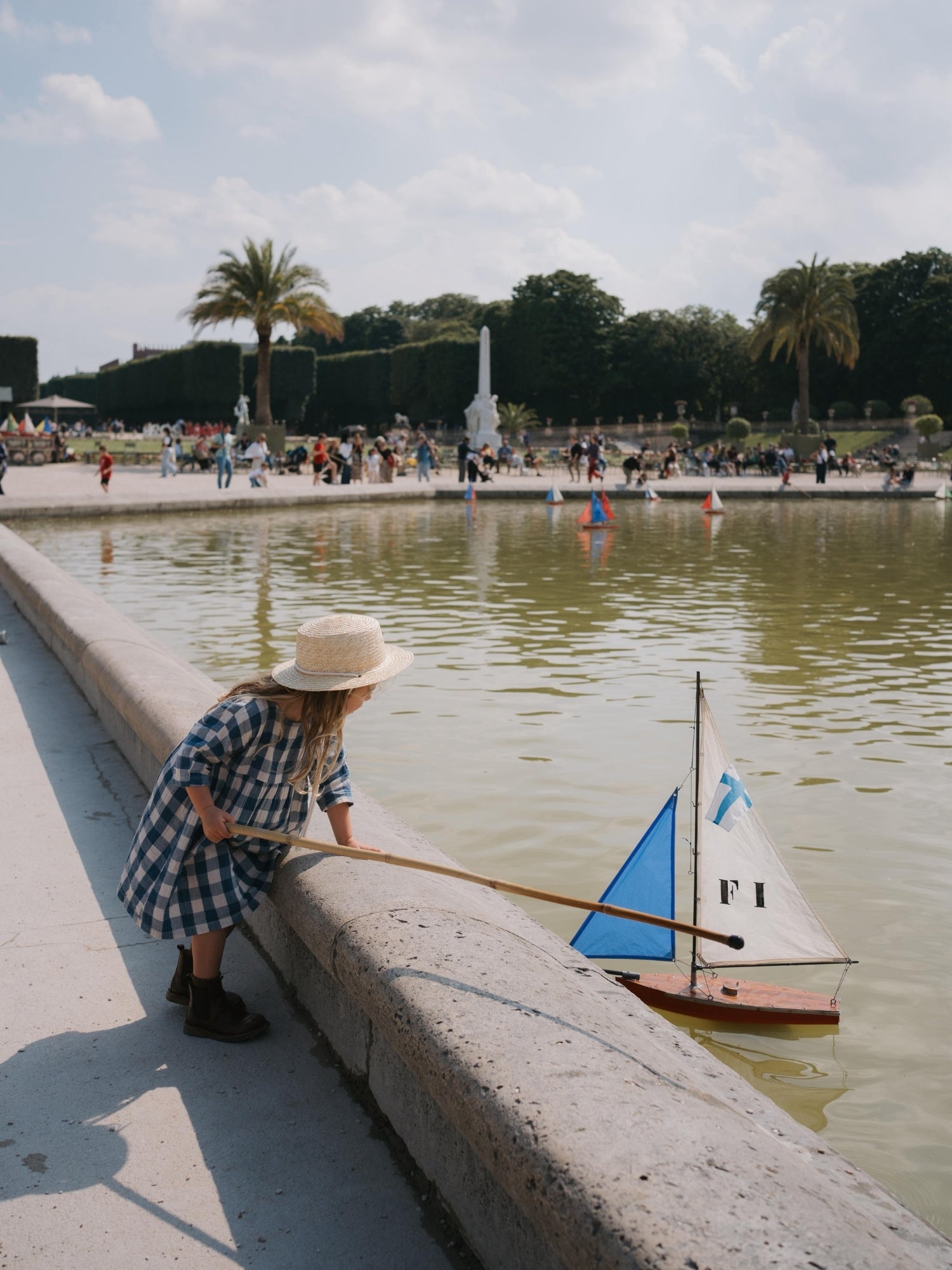 Pottery Blue Gingham Bella Dress