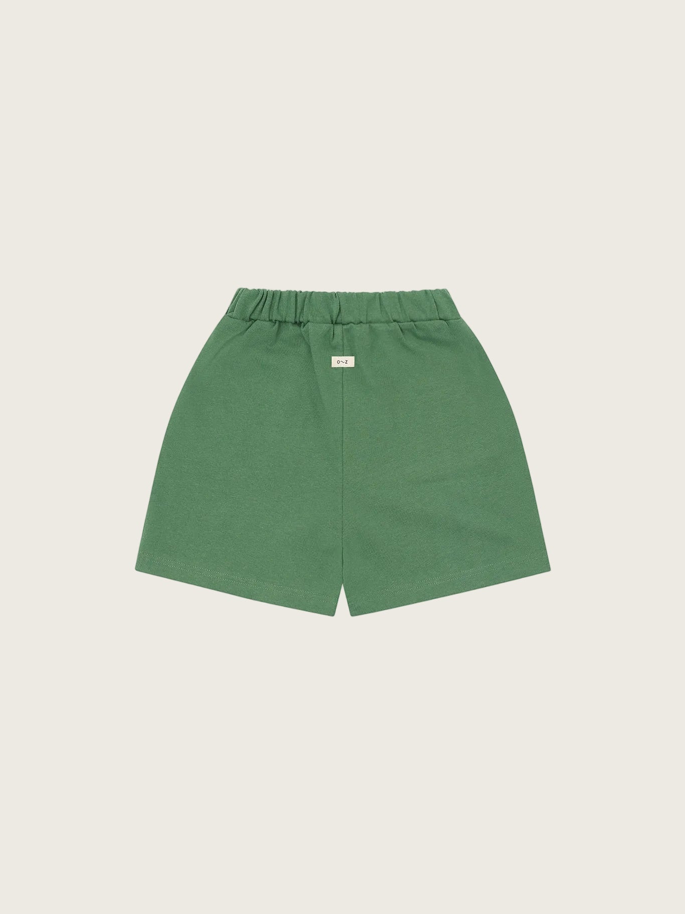 Green shorts on a white background