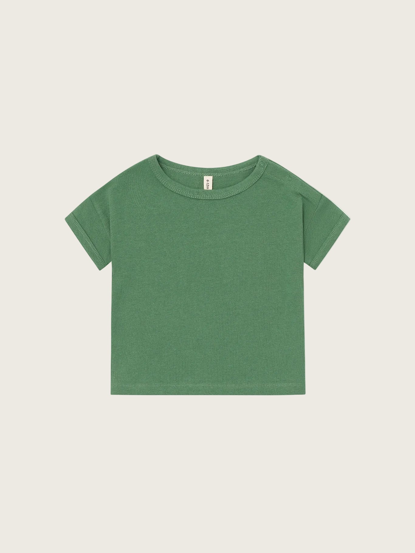 Green t-shirt on a white background