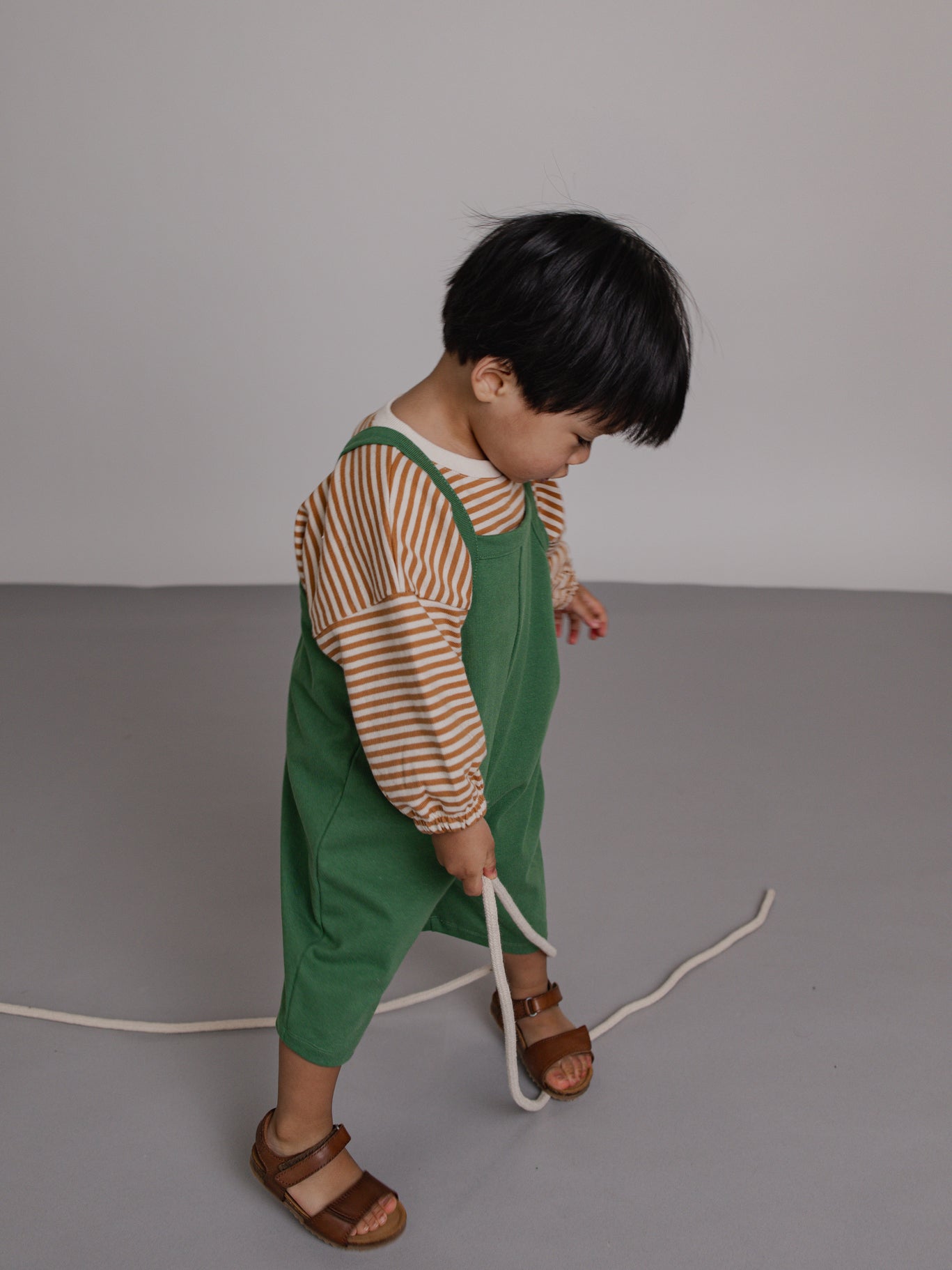 Seagrass Cropped Dungarees