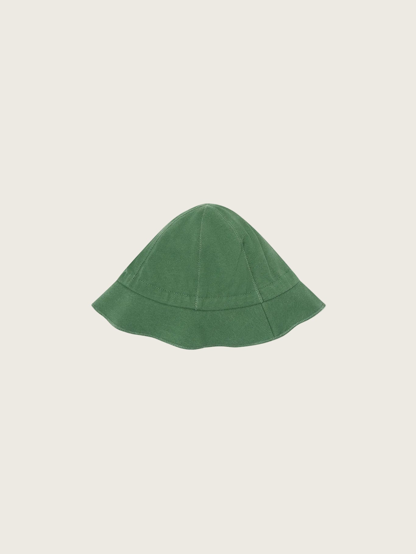 Green hat garment on a white background