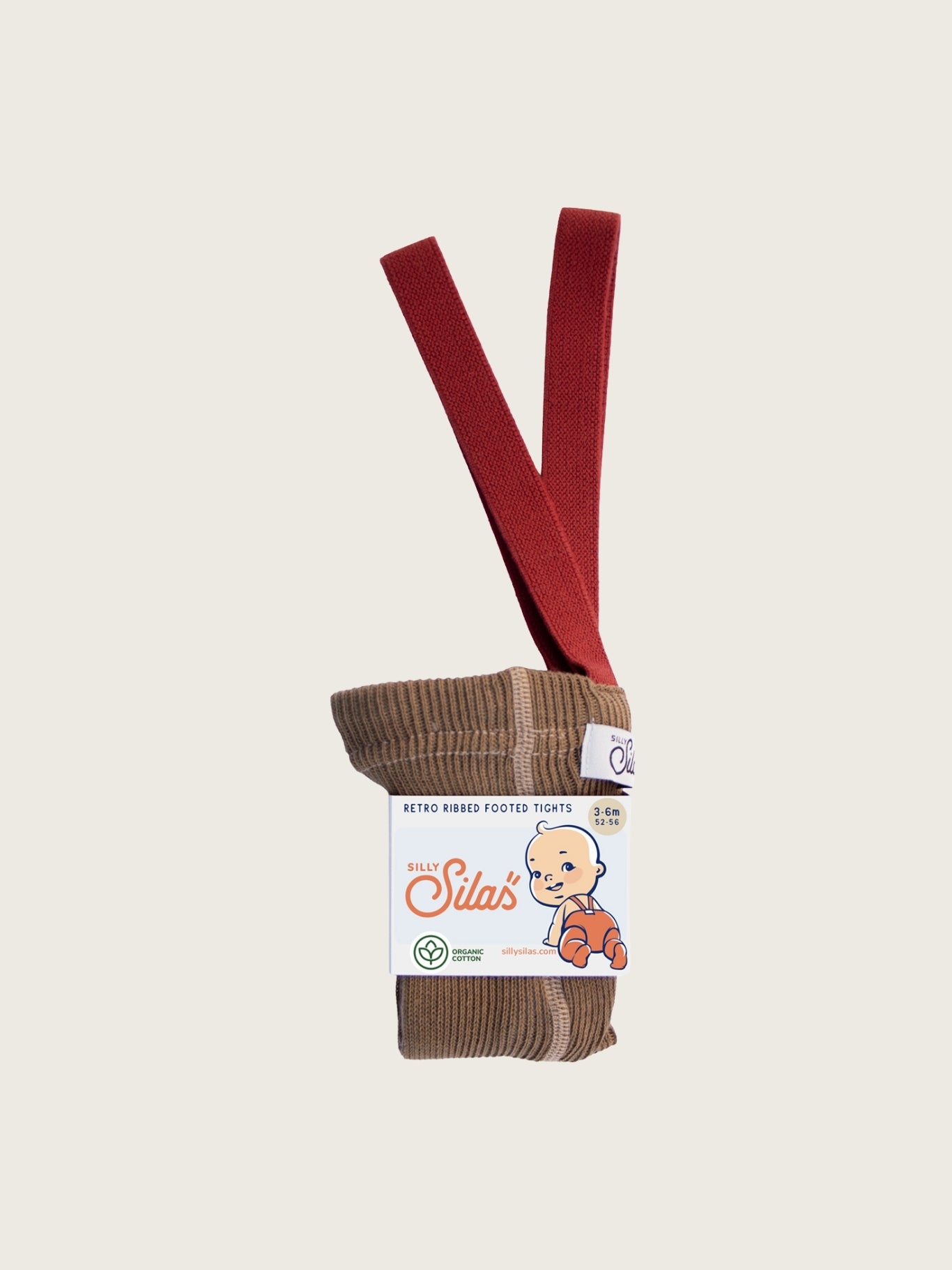 Acorn Brown Tights with Maple Leaf Braces