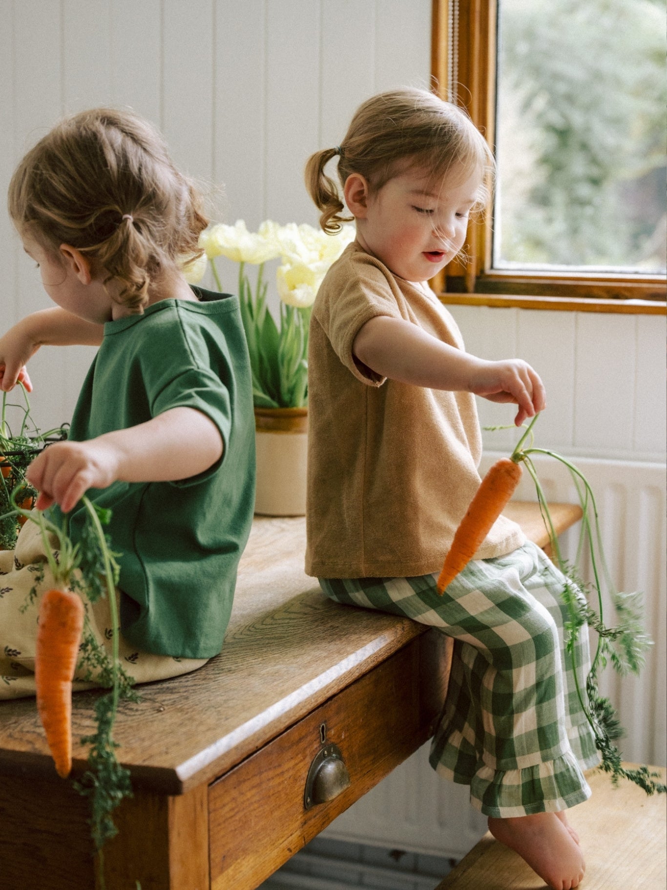 Wheat Terry Boxy T-Shirt