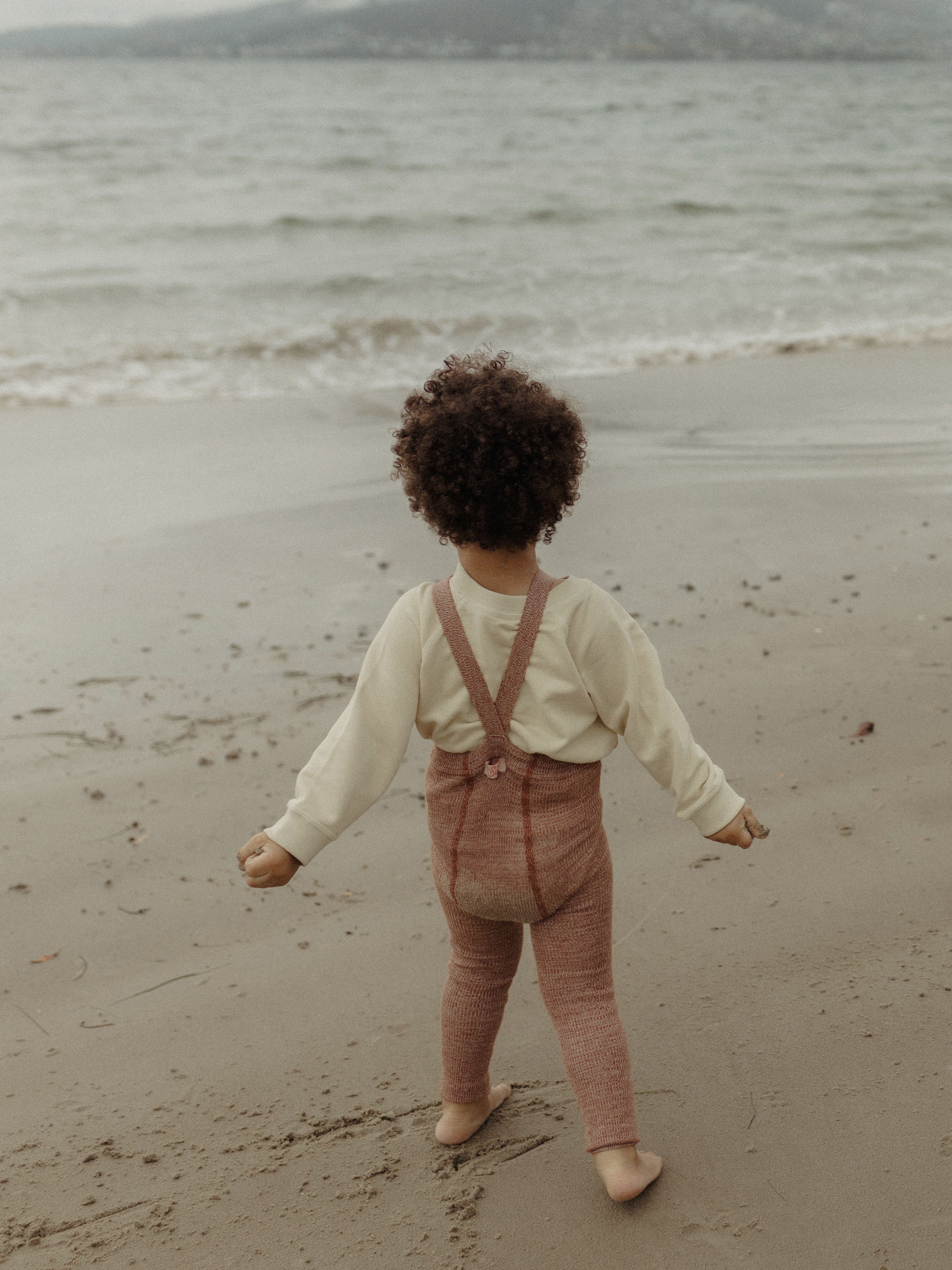 Salted Caramel Footless Tights with braces