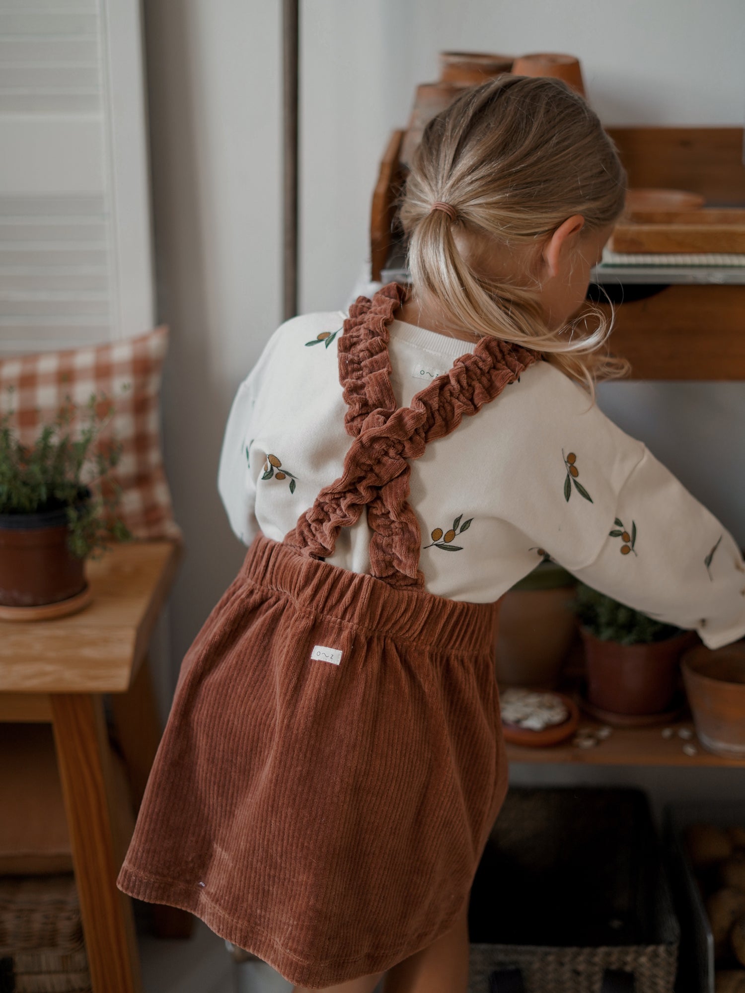 Cinnamon Pinny Dress | Organic Zoo