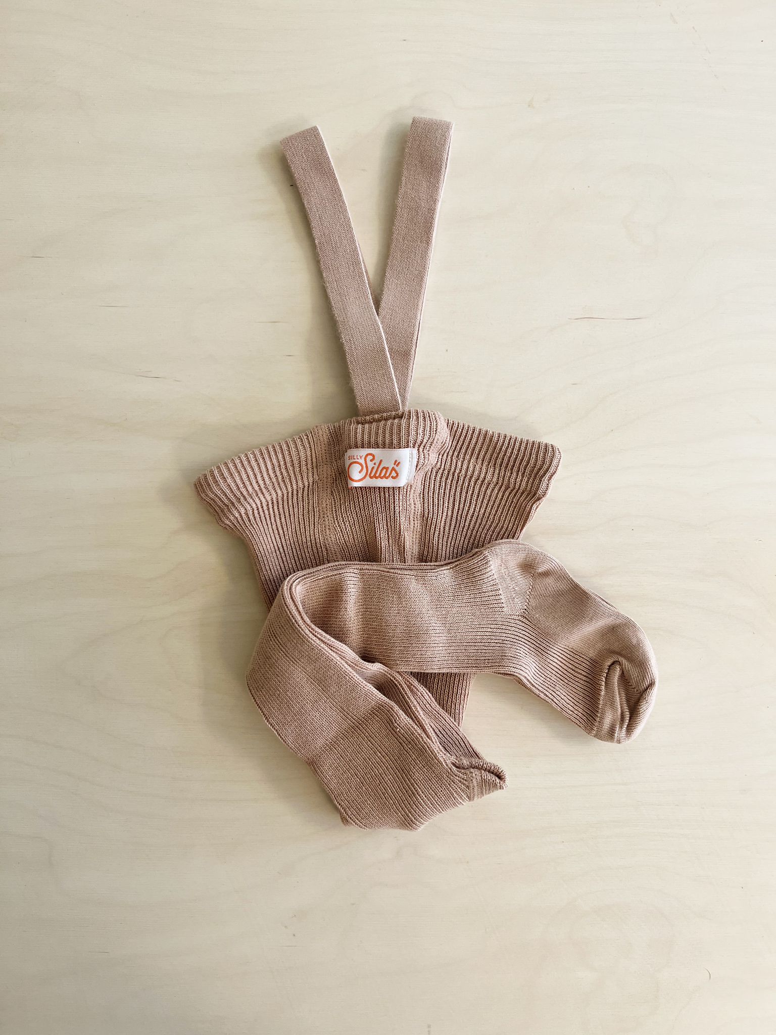 Clay Footed Cotton Tights With Braces