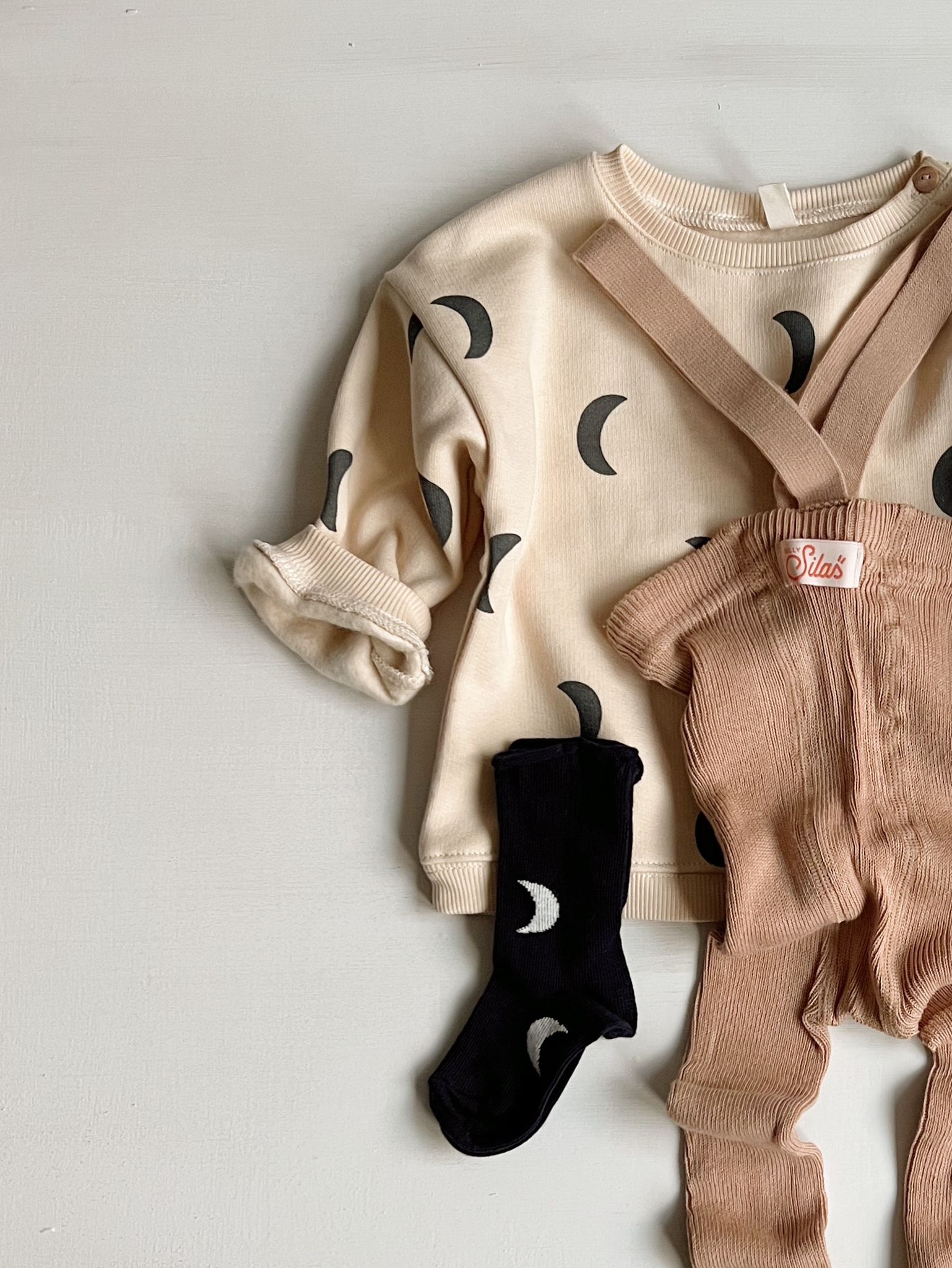 Clay Footless Tights with braces