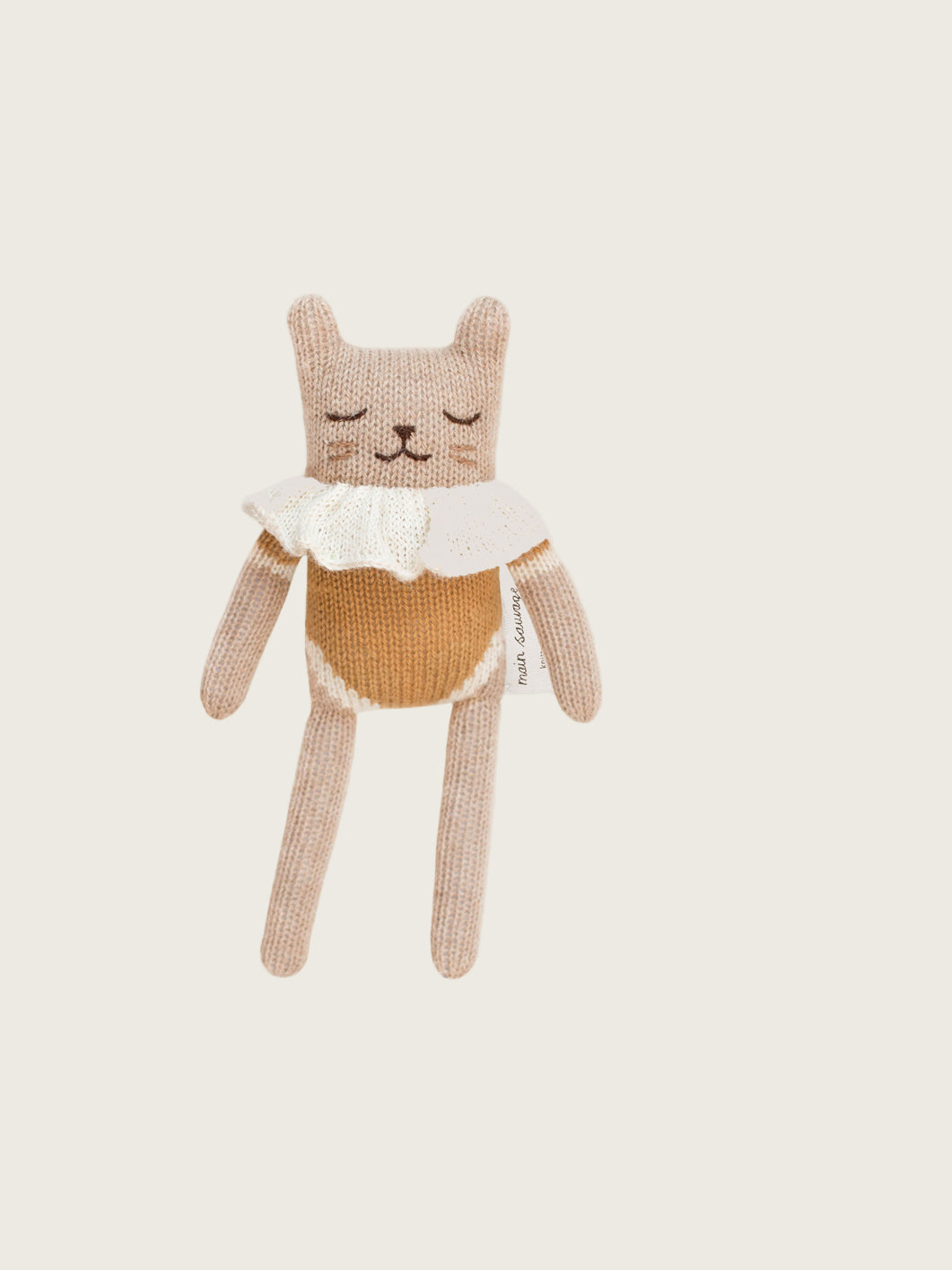 Kitten Soft Toy - Ochre Bodysuit