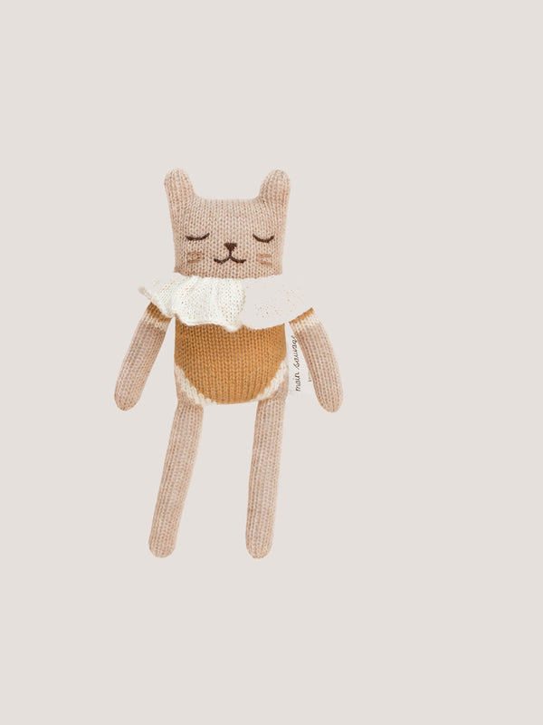 Kitten Soft Toy - Ochre Bodysuit