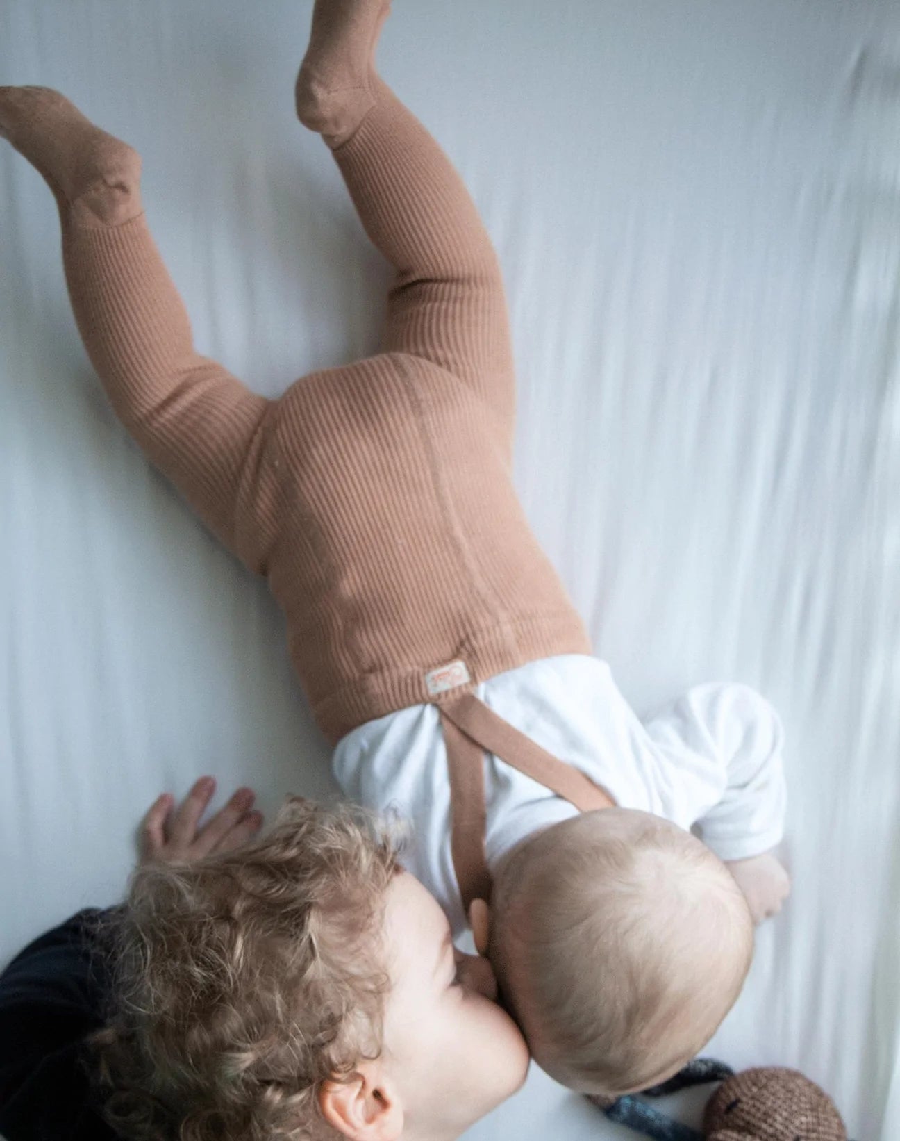 Clay Footed Cotton Tights With Braces