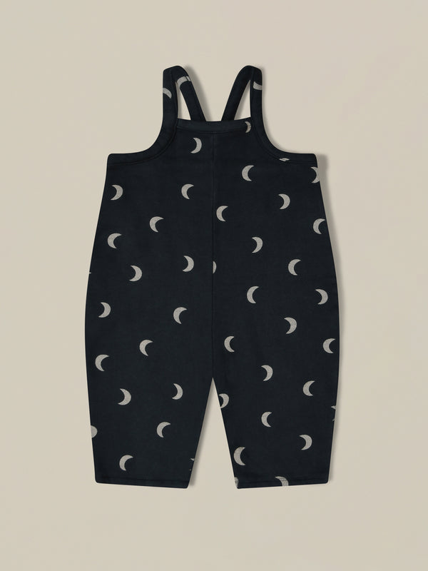 Babies' Organic Long Thick Jersey Dungarees SMOKING