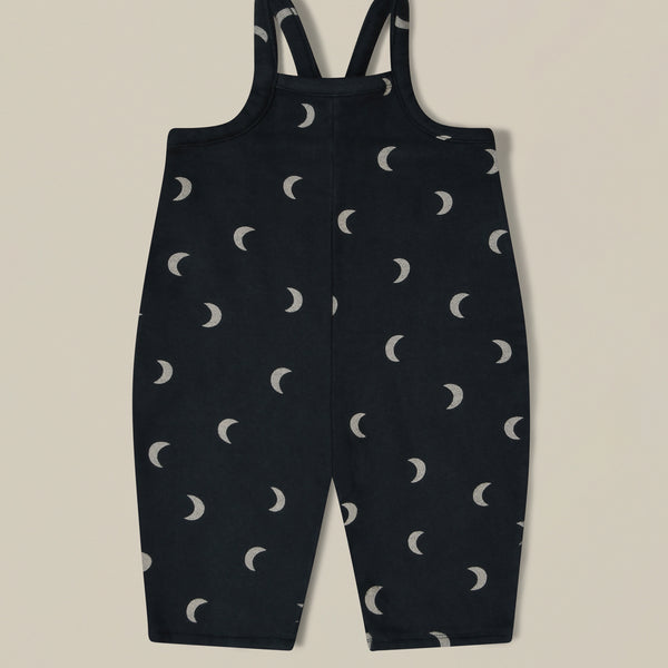 Charcoal Midnight Oversized Dungarees | Organic Zoo