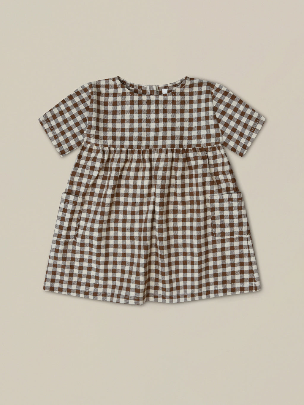 Gingham Gather Dress | Organic Zoo