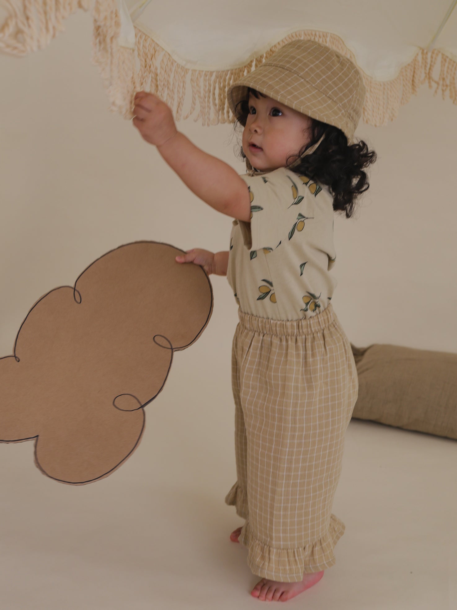 新品未使用 25ss organic zoo Sun Hat 2-3y Honey Midnight Terry Sun Hat | Organic Zoo