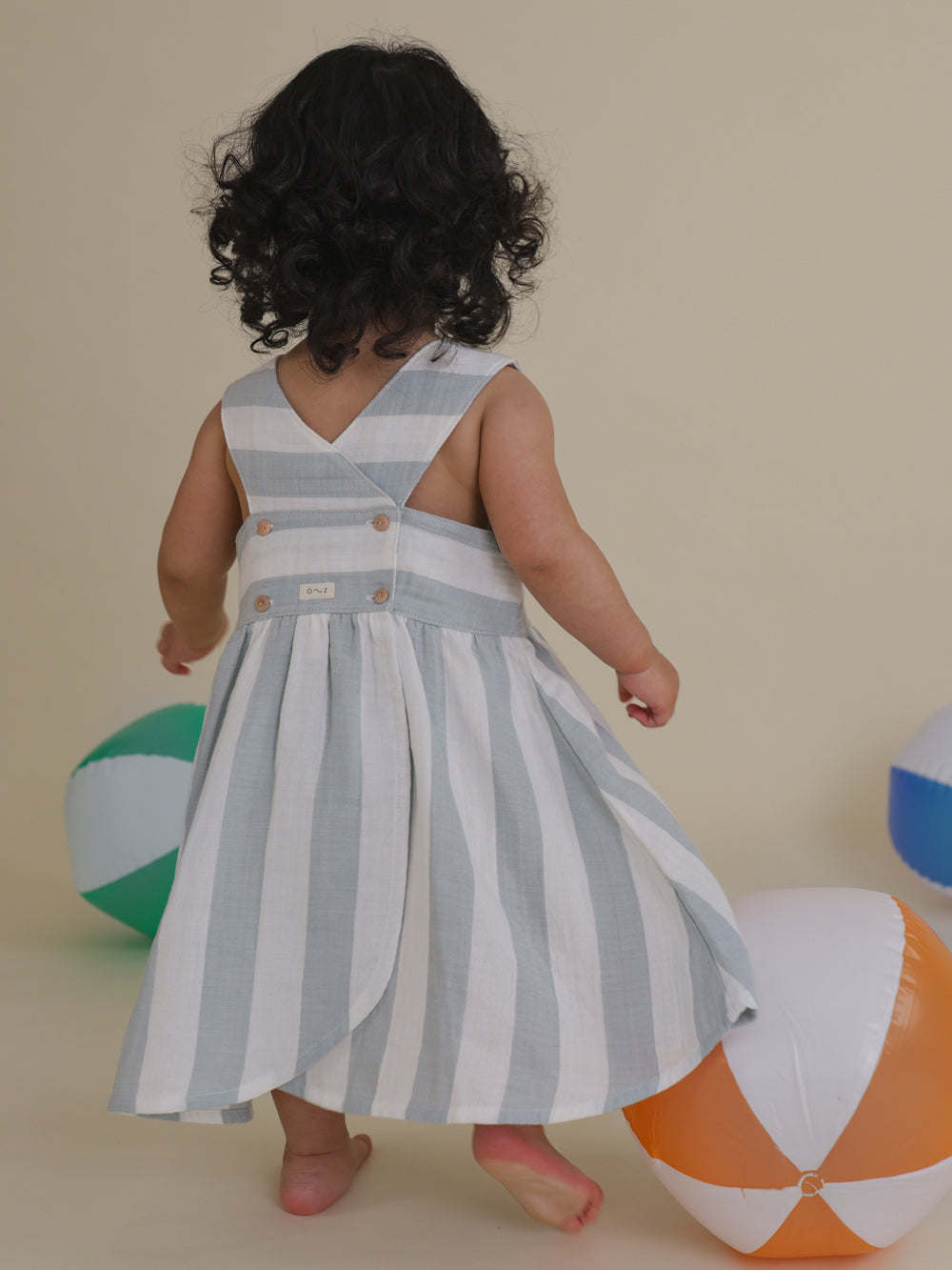 Sardine Stripes Sleeveless Dress | Organic Zoo