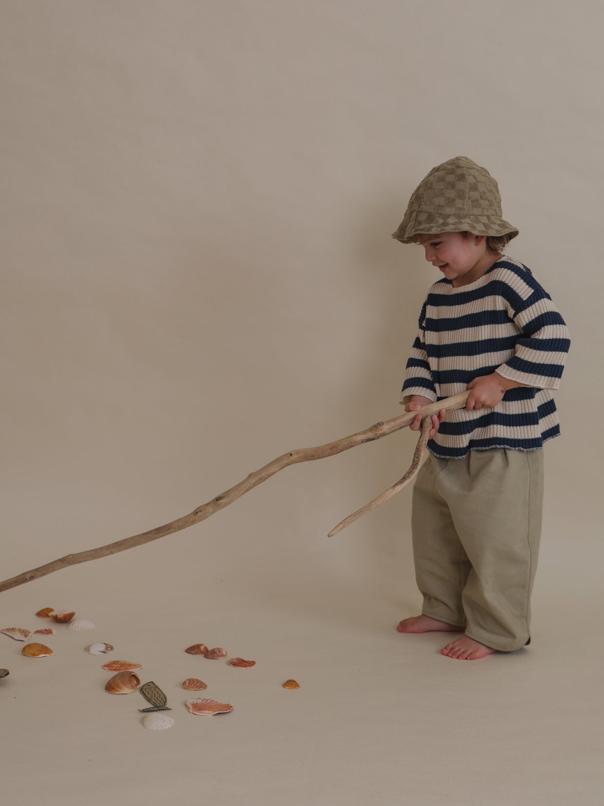 Dusky Checkerboard Terry Beach Romper | Organic Zoo