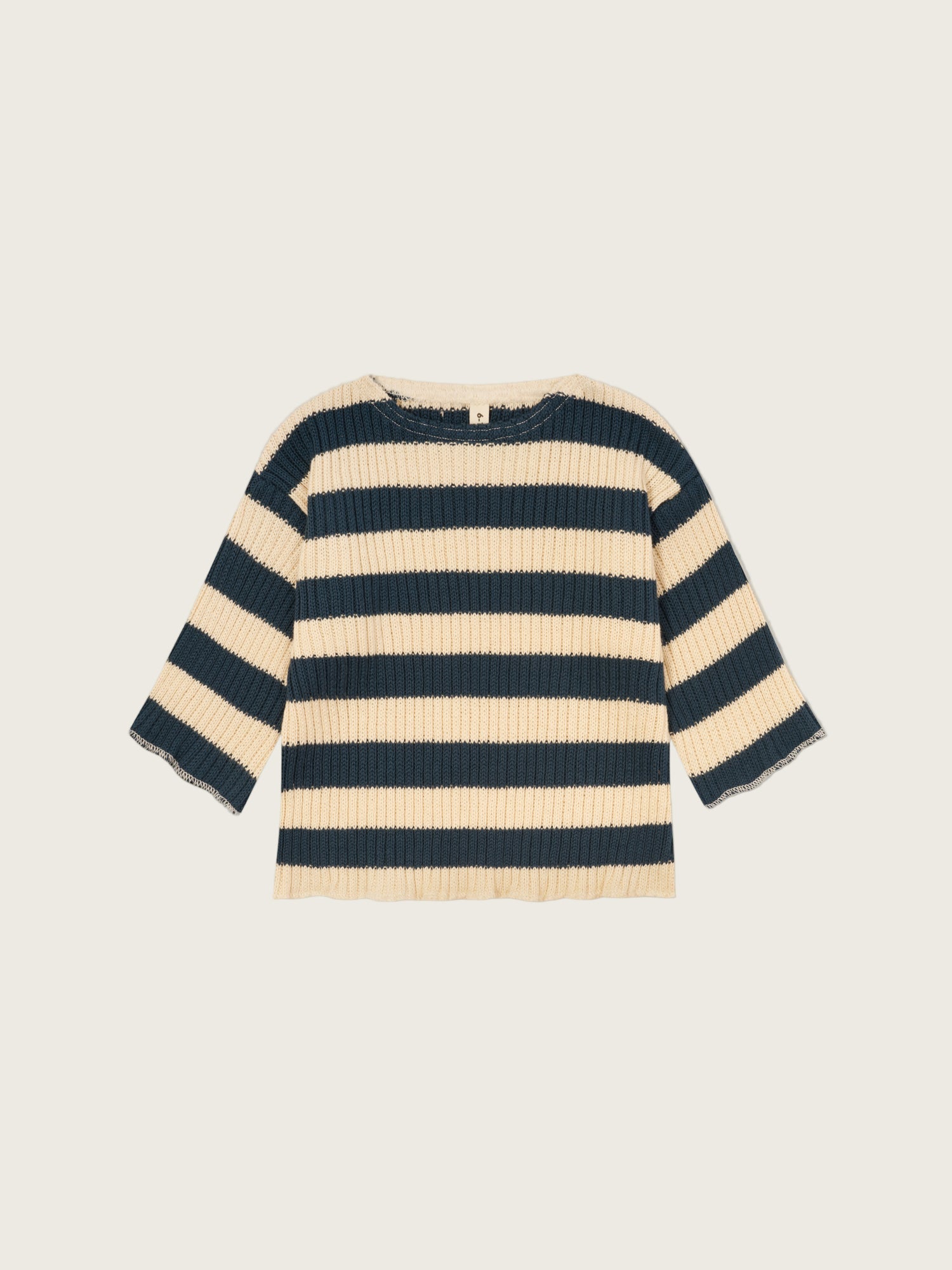 baby & toddler sailor navy striped rib knitted relaxed fit sweater