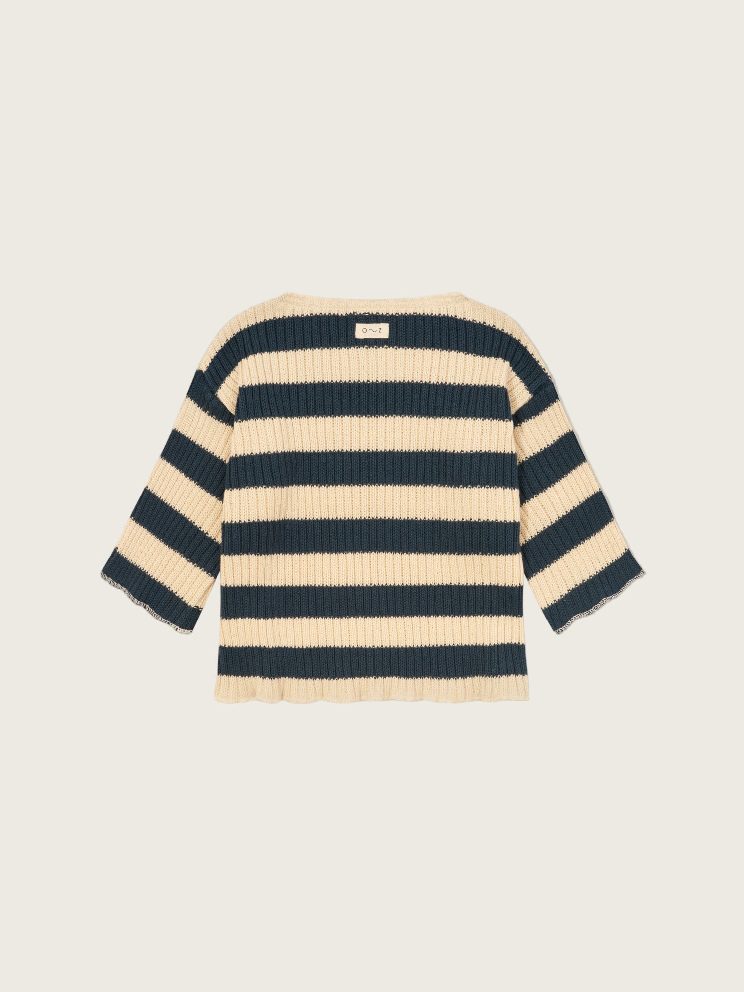 baby & toddler sailor navy striped rib knitted relaxed fit sweater