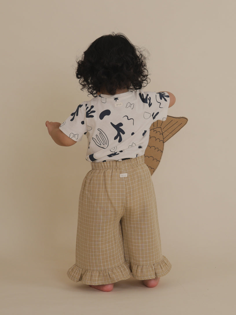 organic zoo Gingham Frill Culottes 1〜2y Blueberry Gingham Frill Culottes | Organic Zoo