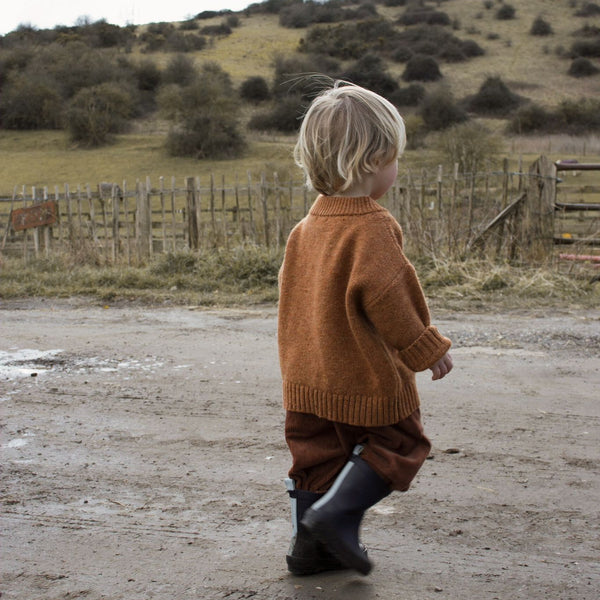 Pecan Boxy Wool Jumper | Organic Zoo