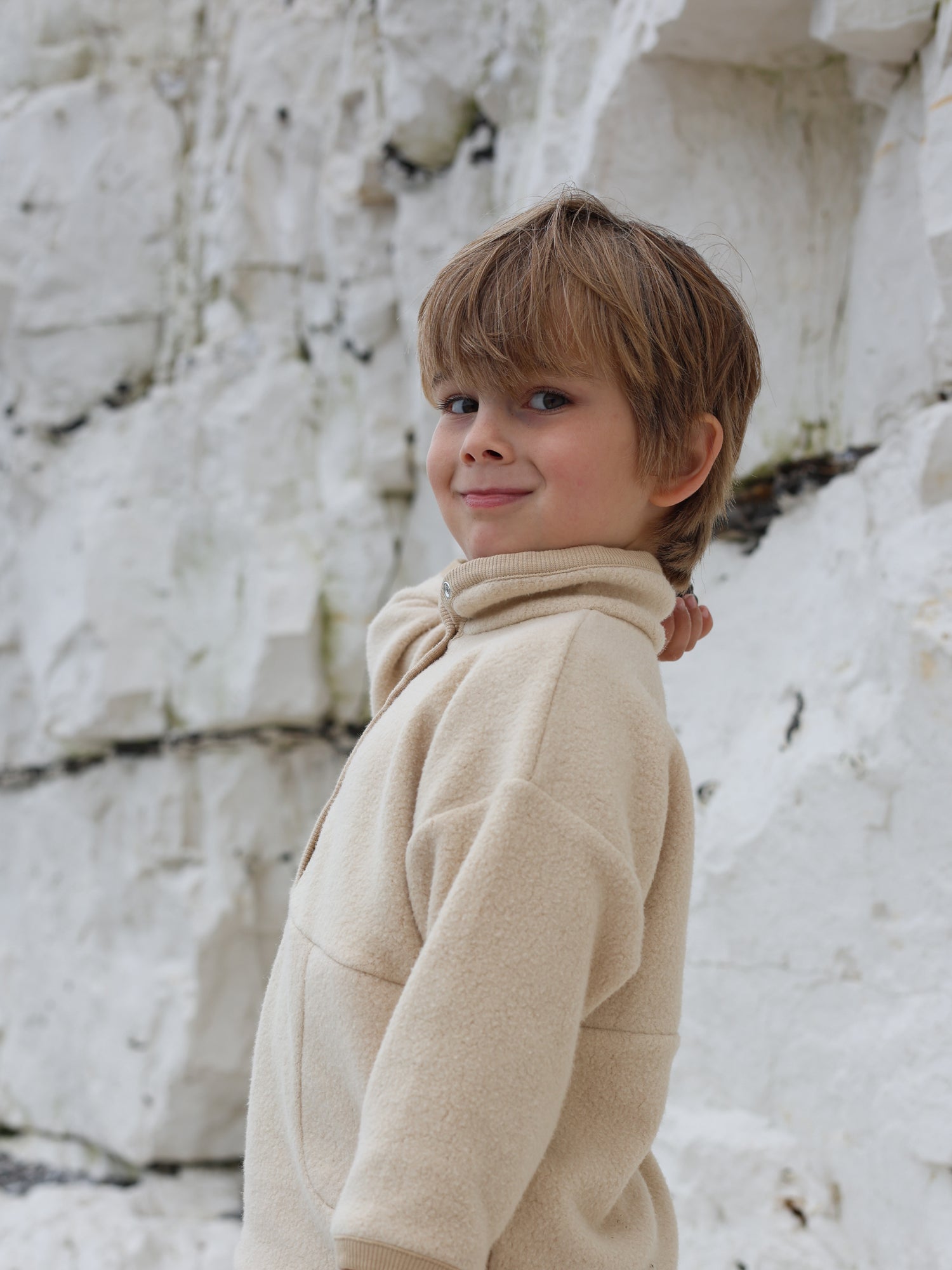 organic zoo Warm Sand Fleece Sweater2-3y Warm Sand Fleece Sweatshirt | Organic Zoo