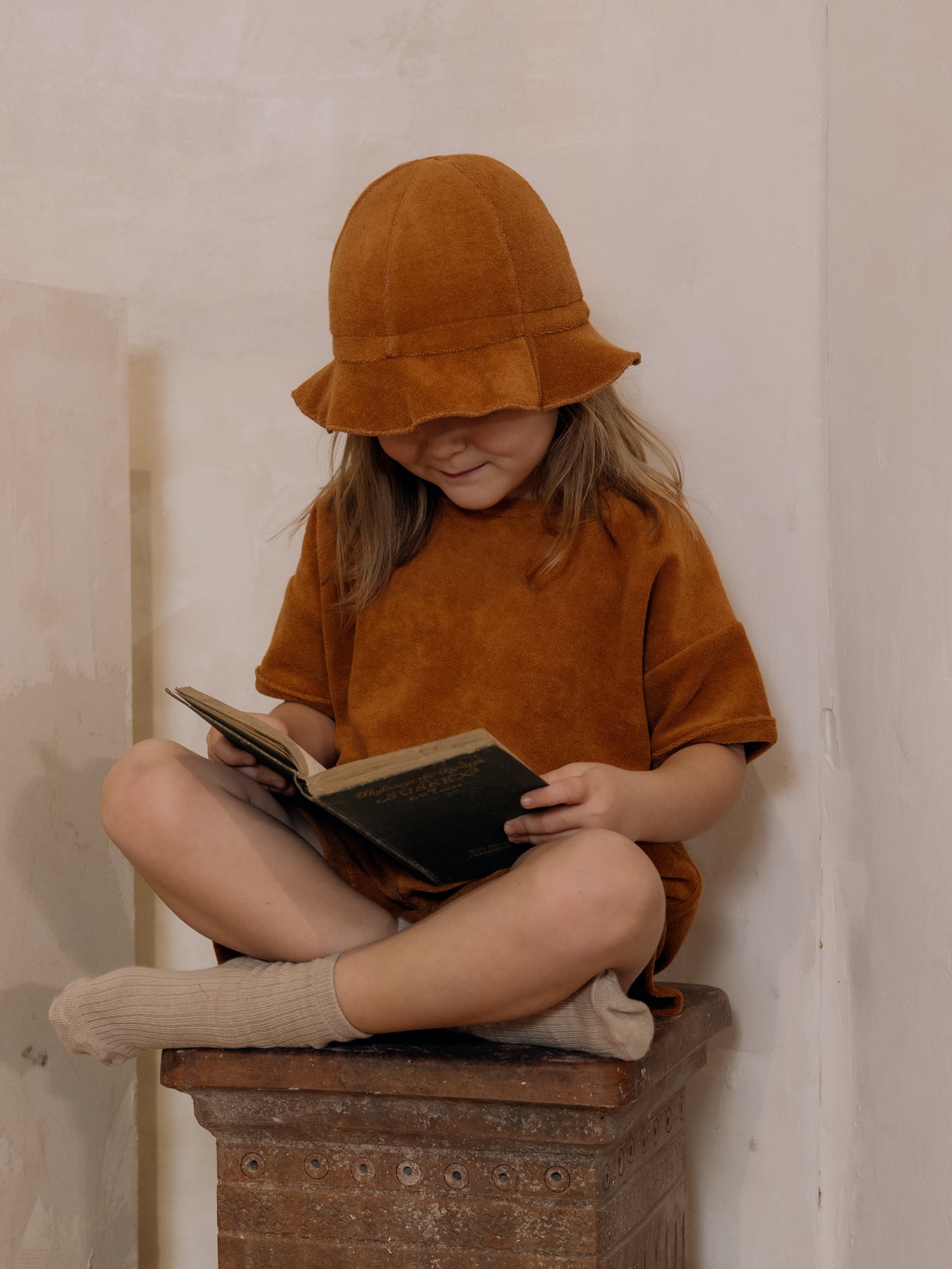 Terracotta Terry Sun Hat | Organic Zoo