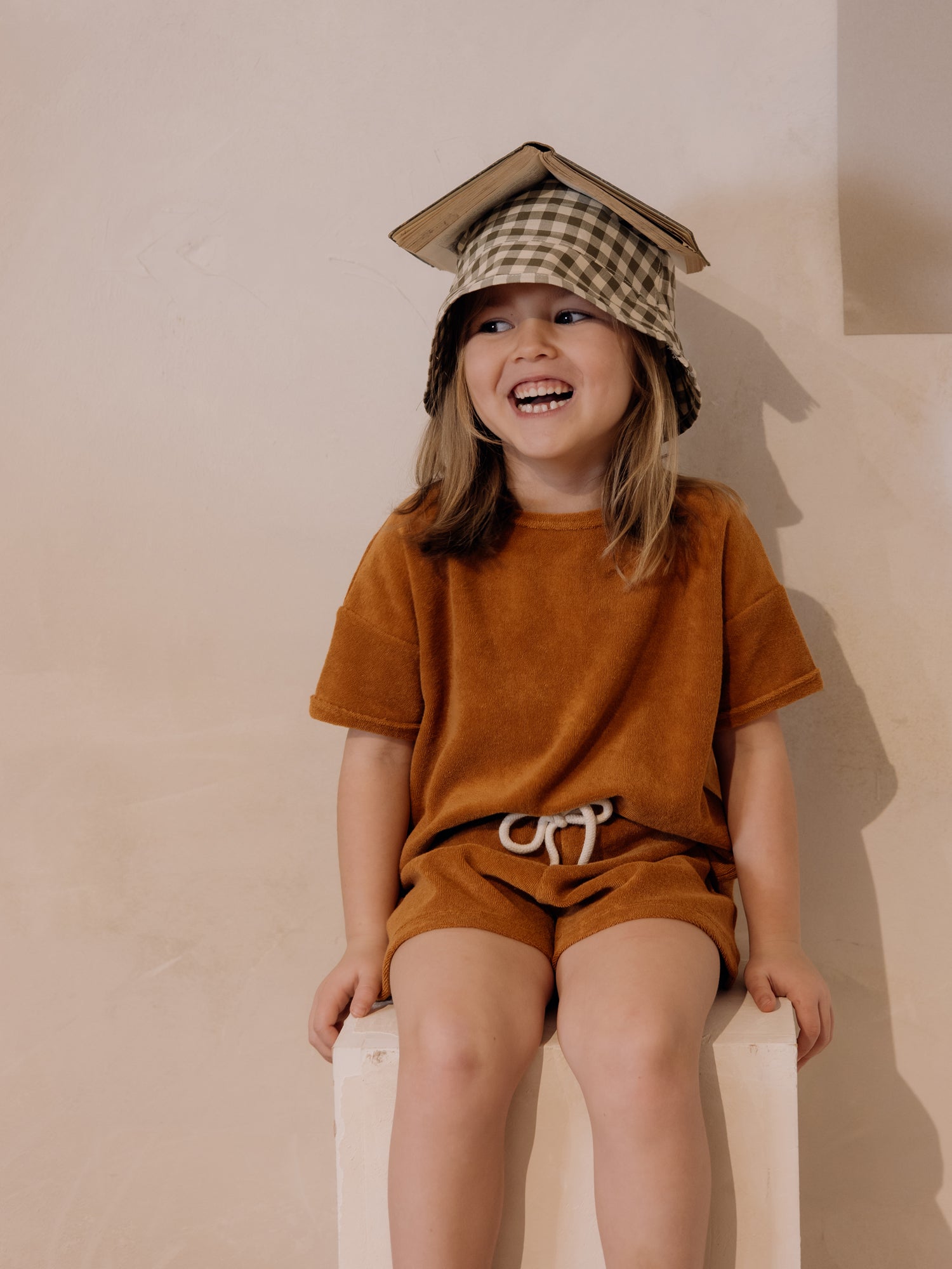 Terracotta Terry Sun Hat | Organic Zoo