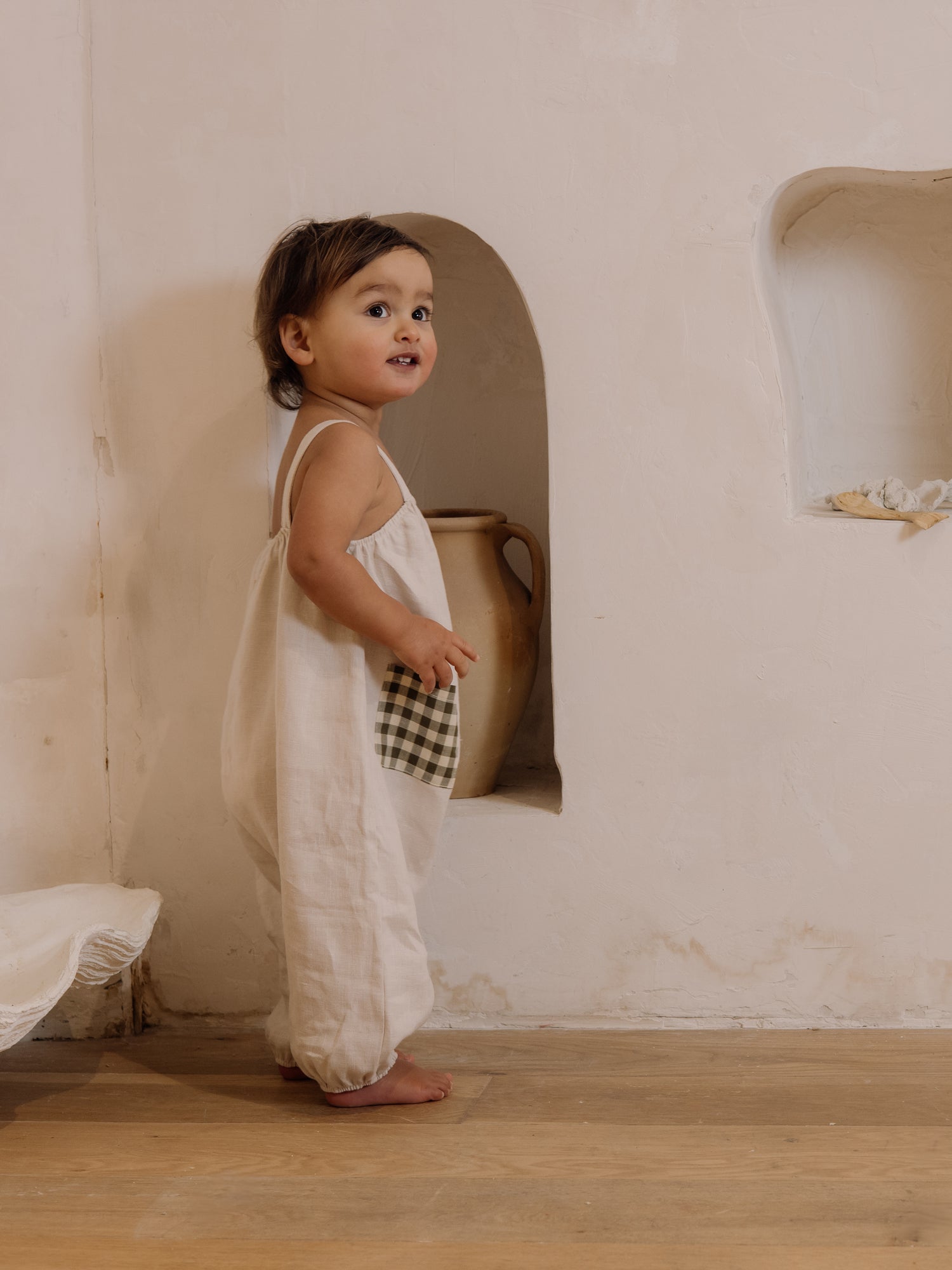 Ceramic White Artisan Jumpsuit